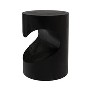 table d appoint chowi noire en bois de suar