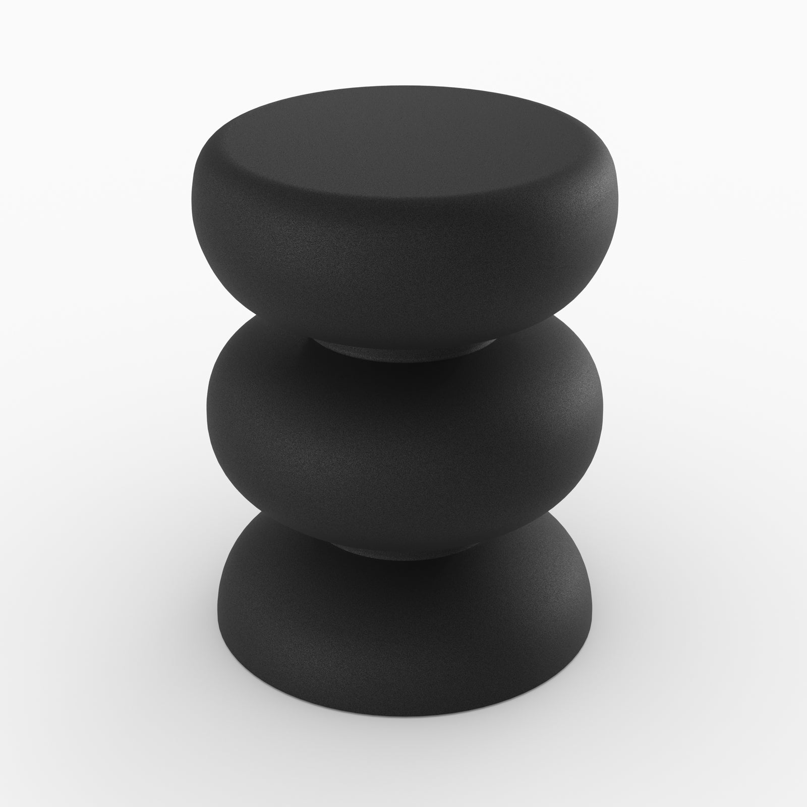 table d appoint cleo ronde noire en metal