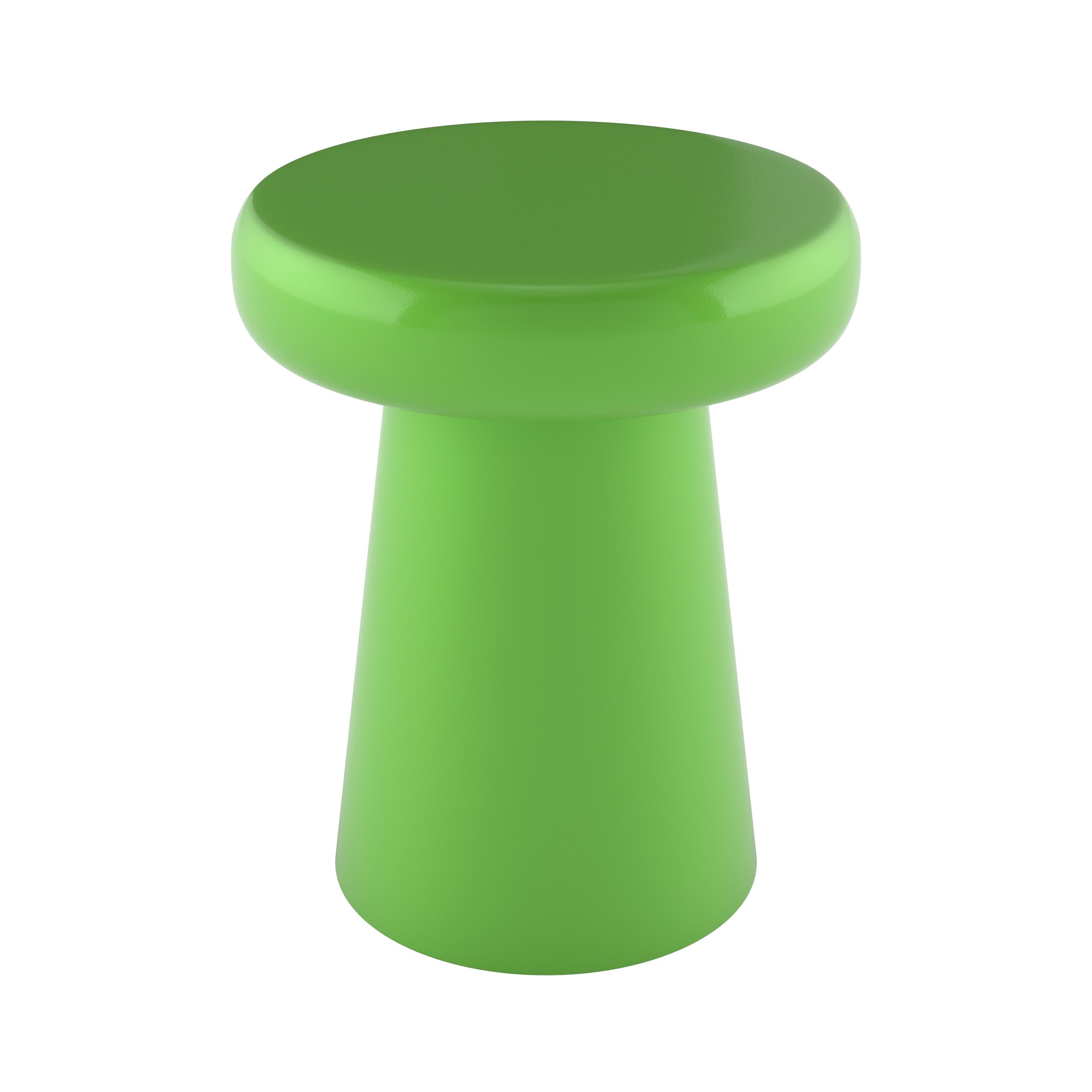 table d appoint en metal vert ronde anouk fond blanc