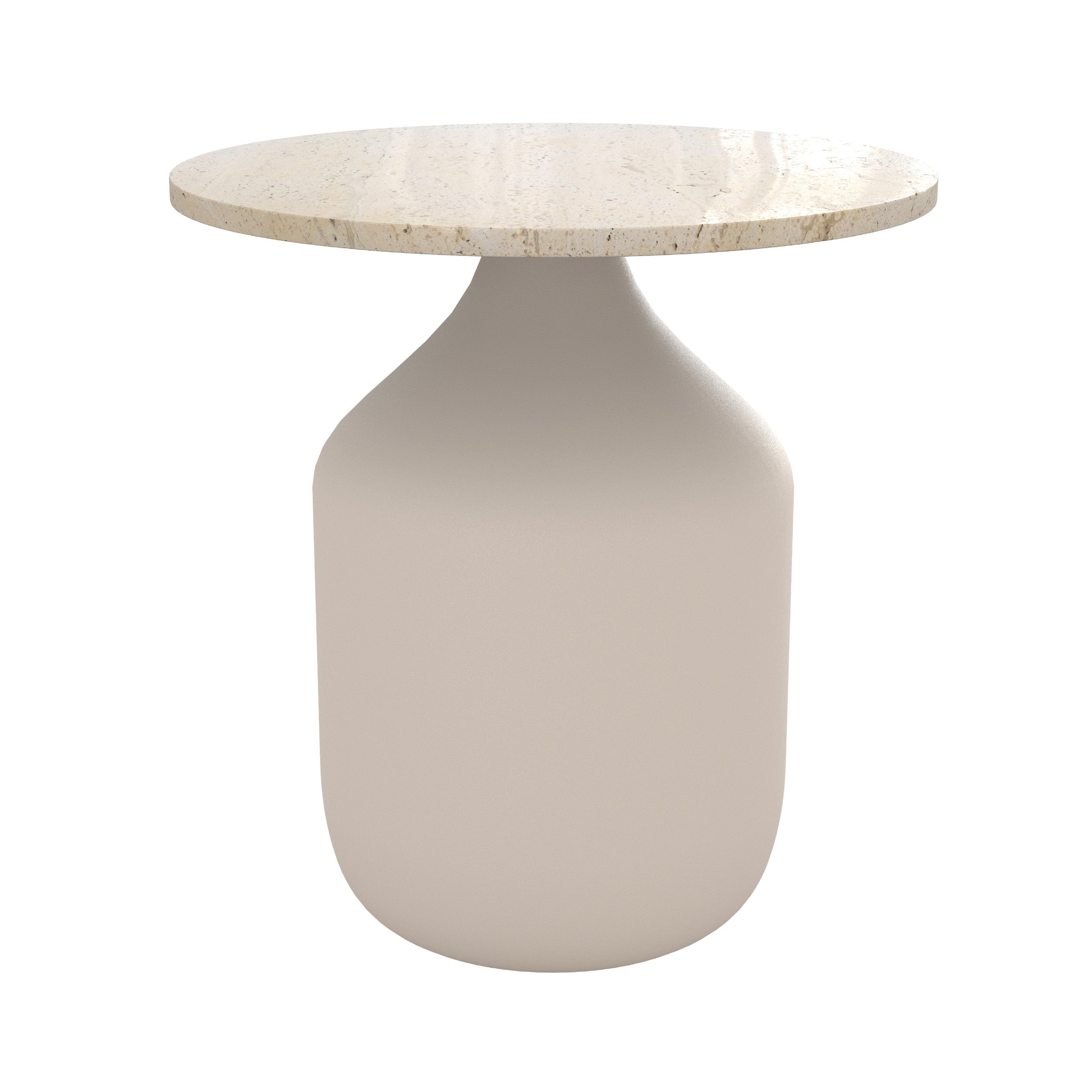 table d appoint en travertin louison fond blanc