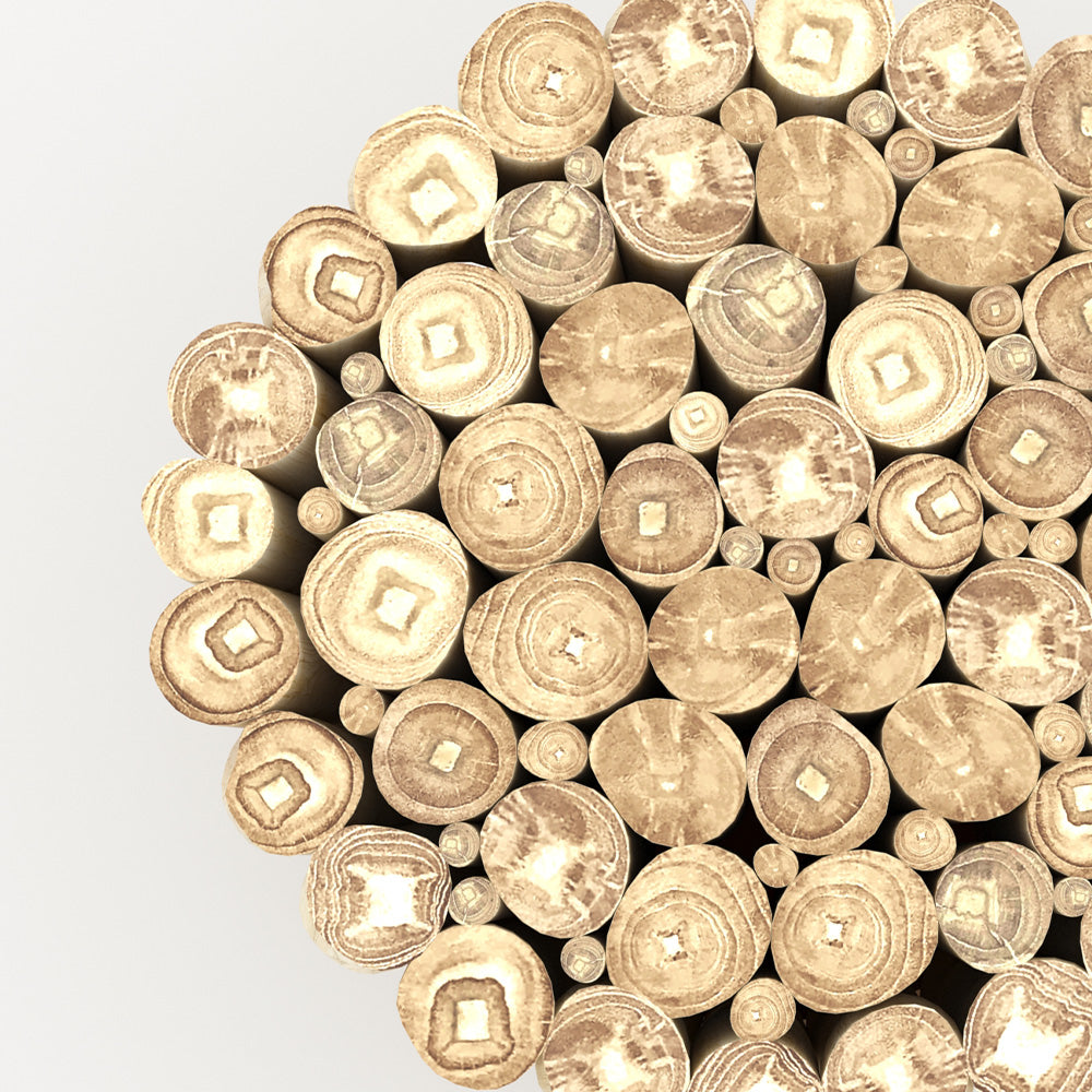 table d appoint imani de jardin en bois de teck fond beige