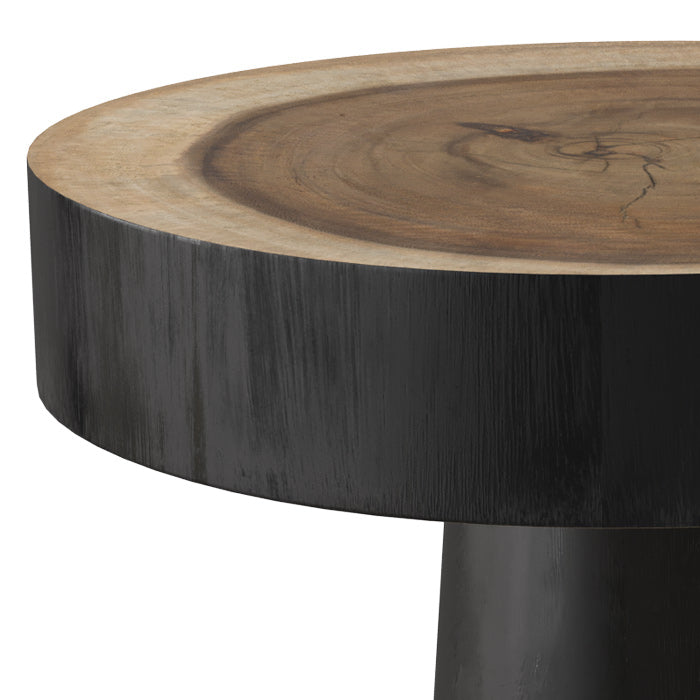 table d appoint janah ronde en bois peint