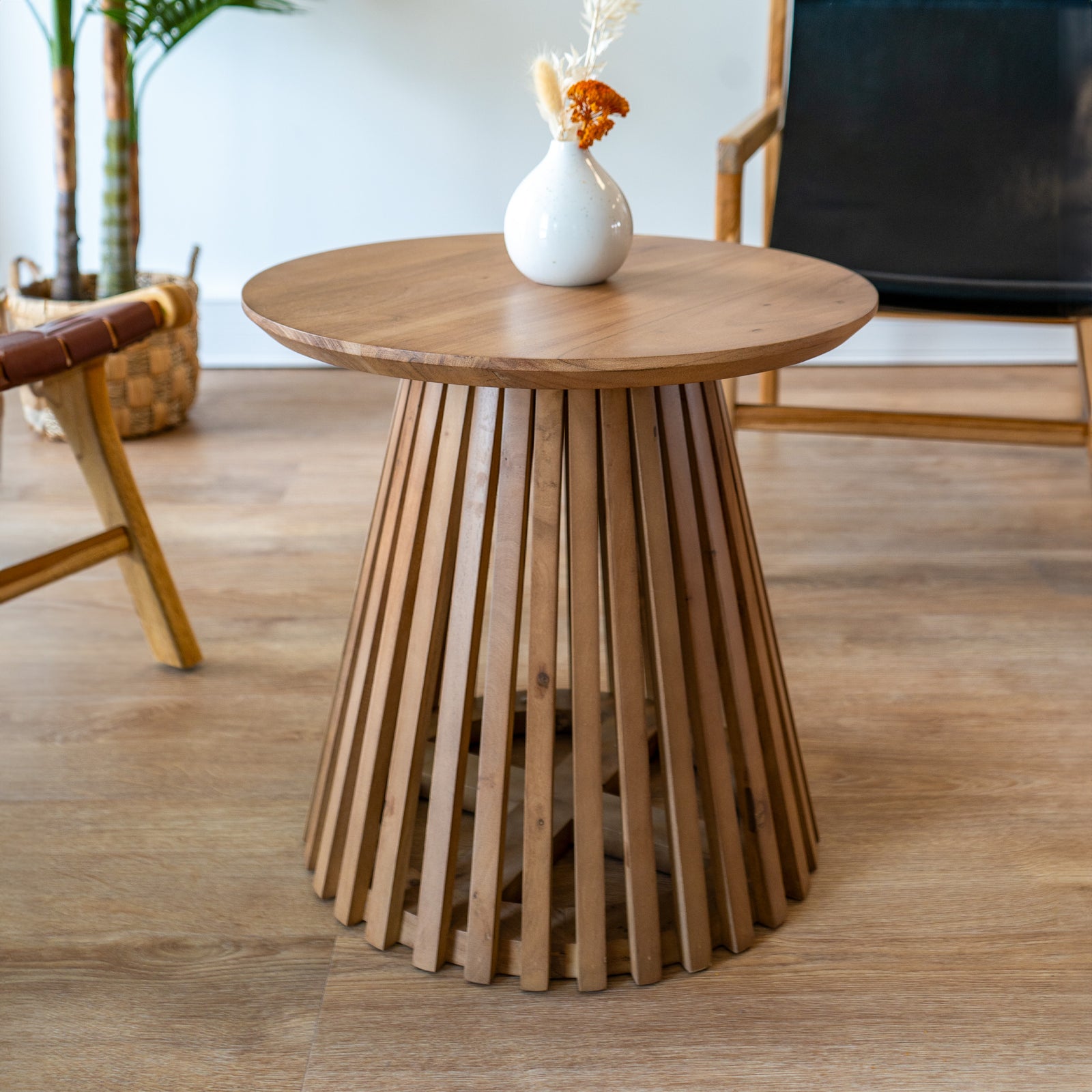 table d appoint kepes d50 cm bois acacia