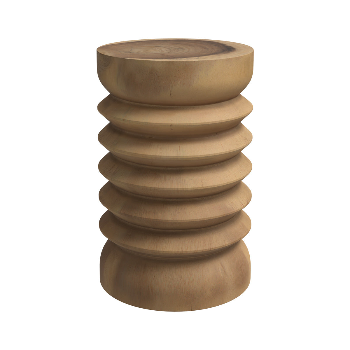 table d appoint lewa ronde en bois de suar