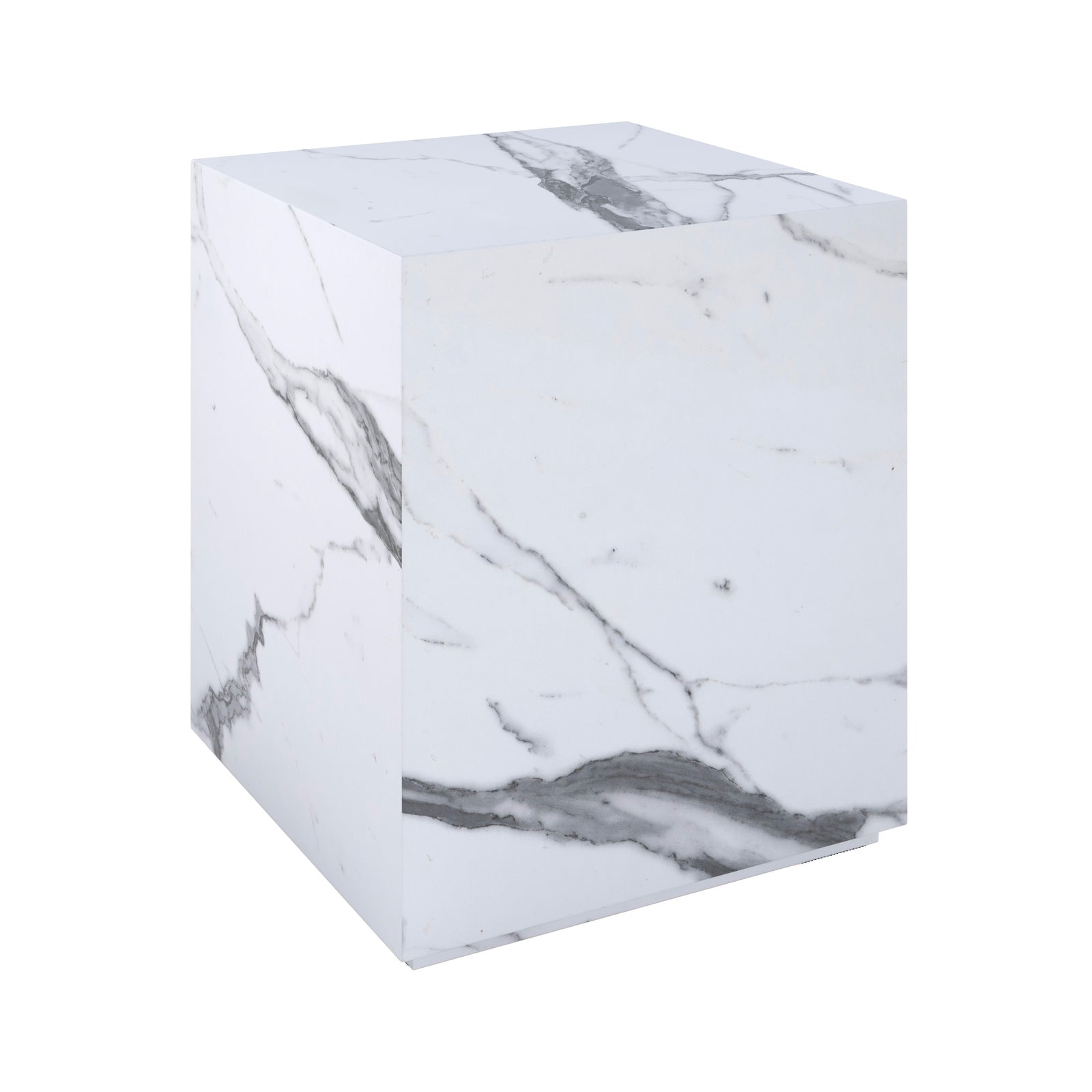 table d appoint lison en marbre blanc carre fond blanc