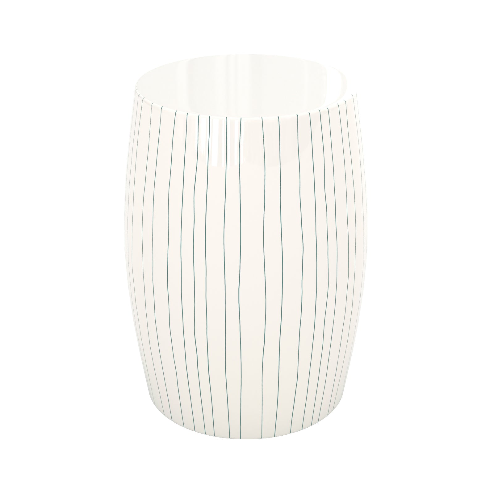 table d appoint nello ronde en metal blanc fond blanc