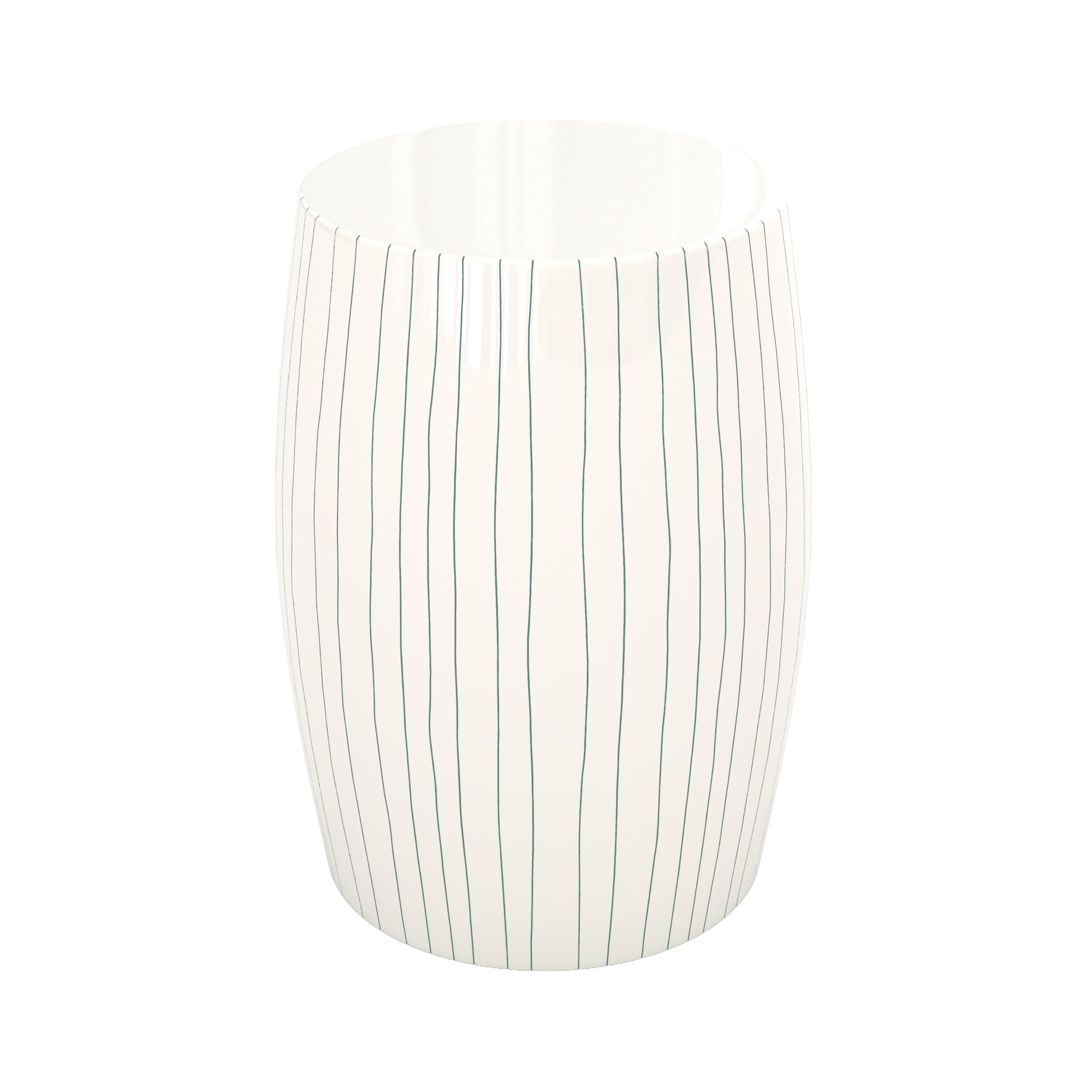 table d appoint nello ronde en metal blanc fond blanc