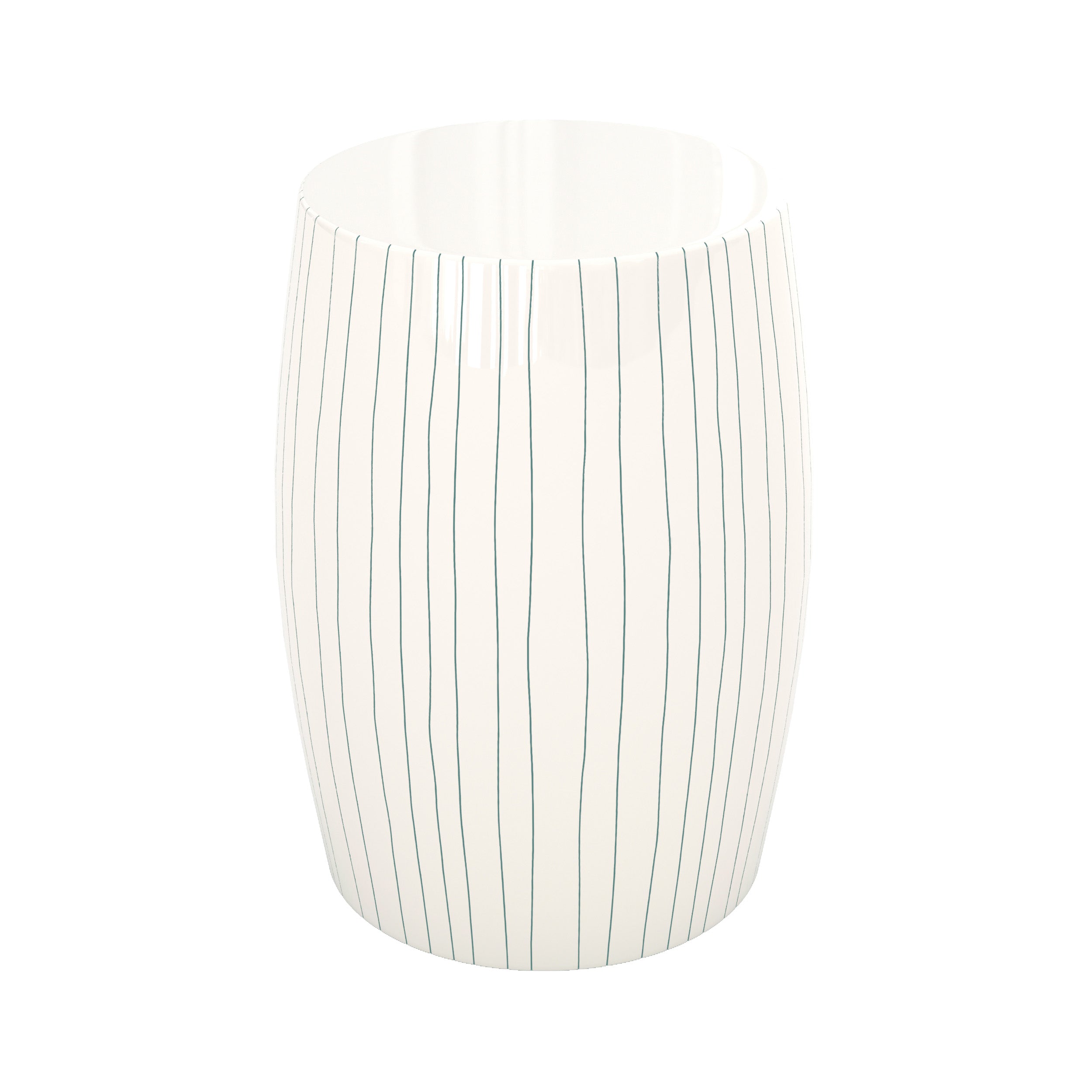 table d appoint nello ronde en metal blanc fond blanc