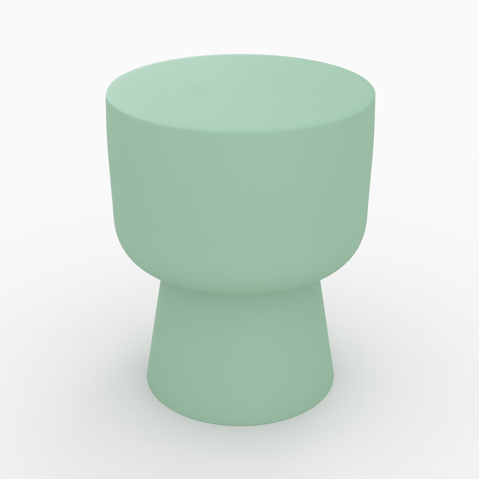 table d appoint prisca ronde en metal vert