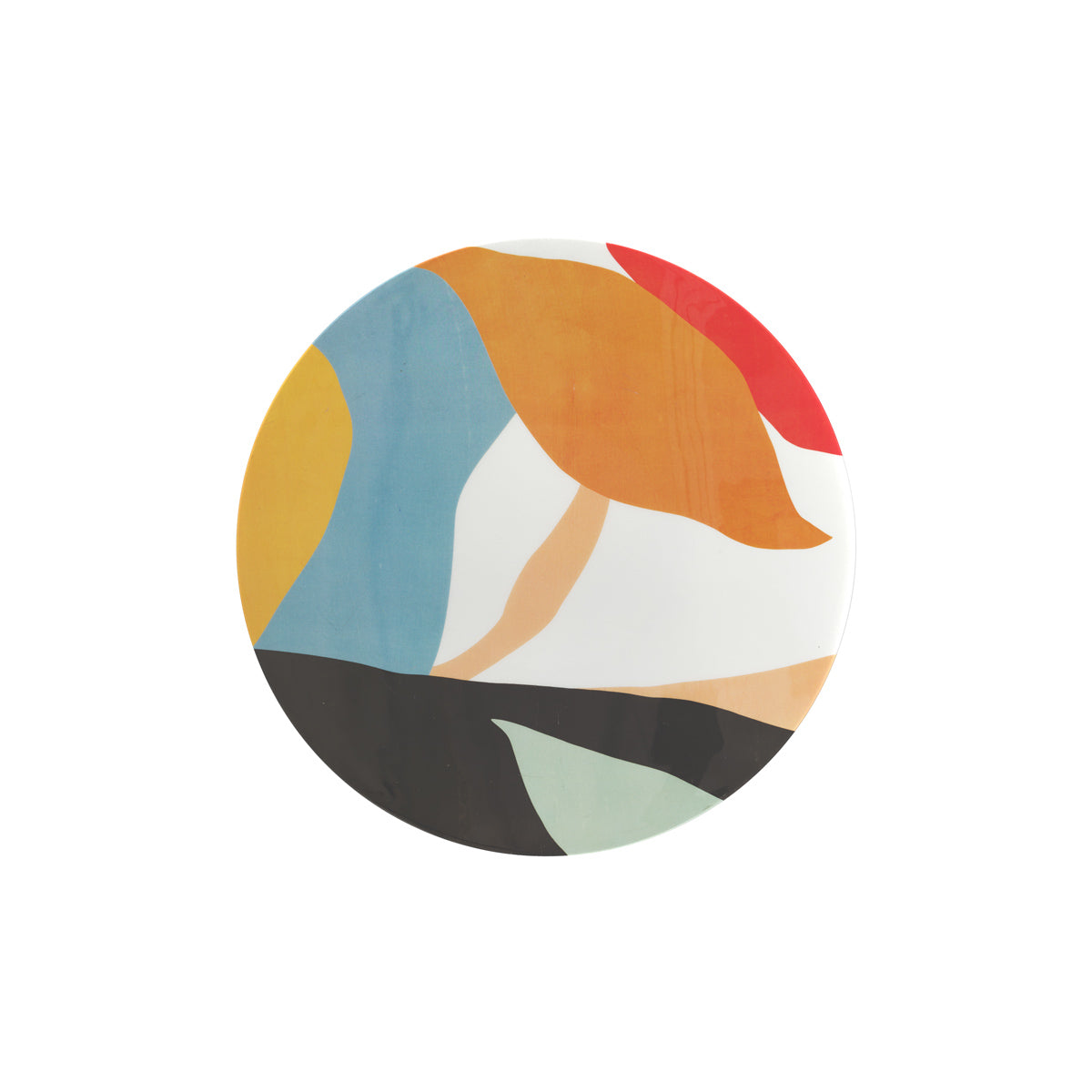 table d appoint ronde cheyenne multicolore et noir