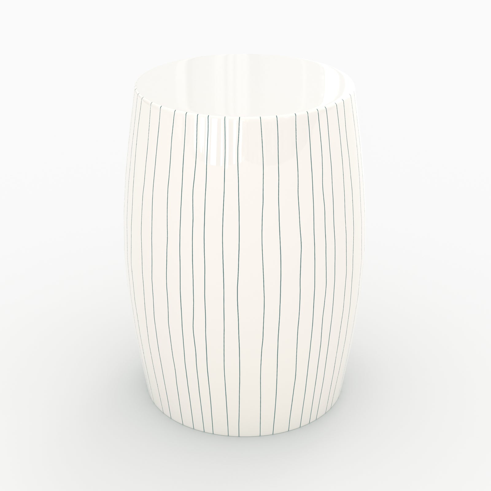 table d appoint ronde en metal blanc raye nello