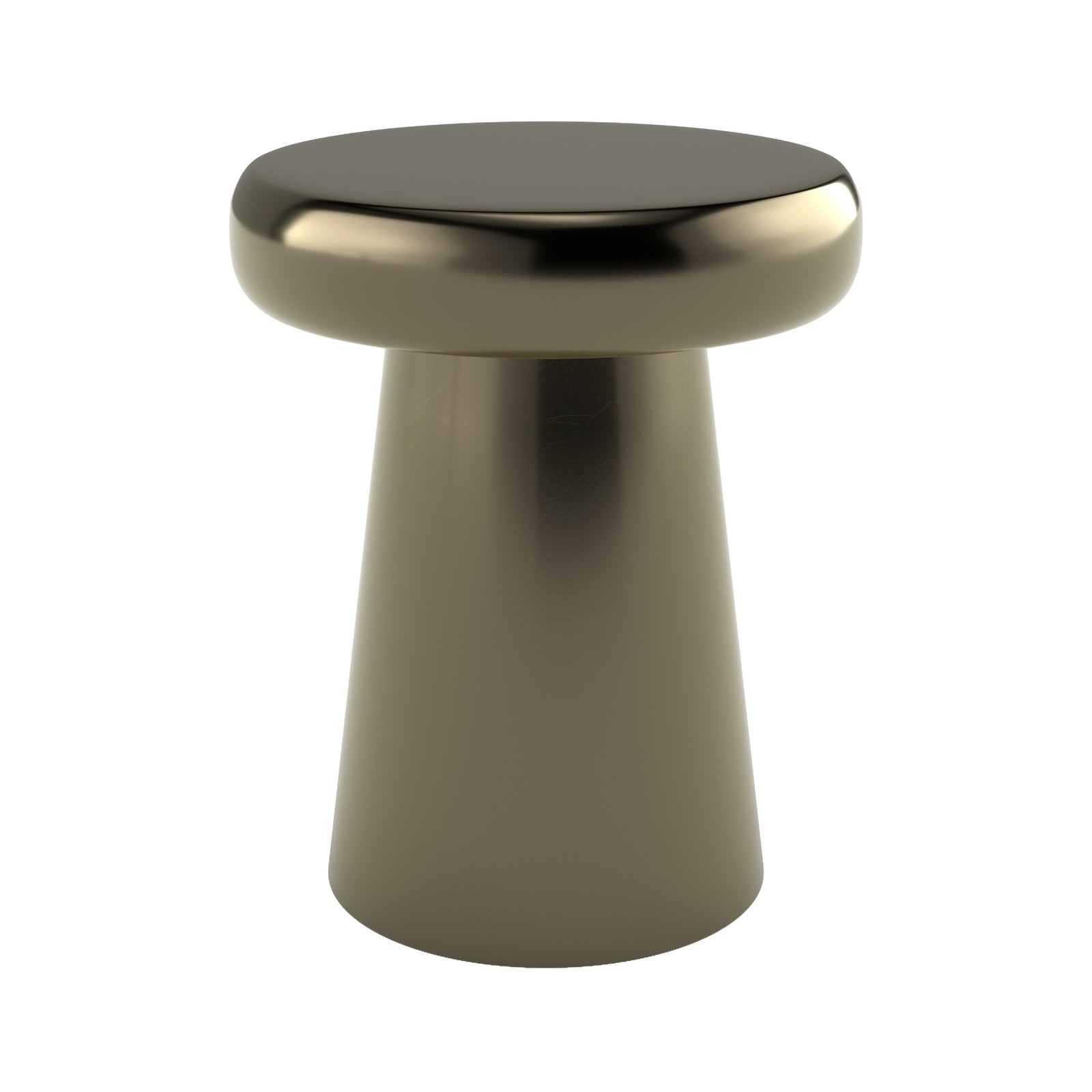 table d appoint ronde en metal dore anouck fond blanc