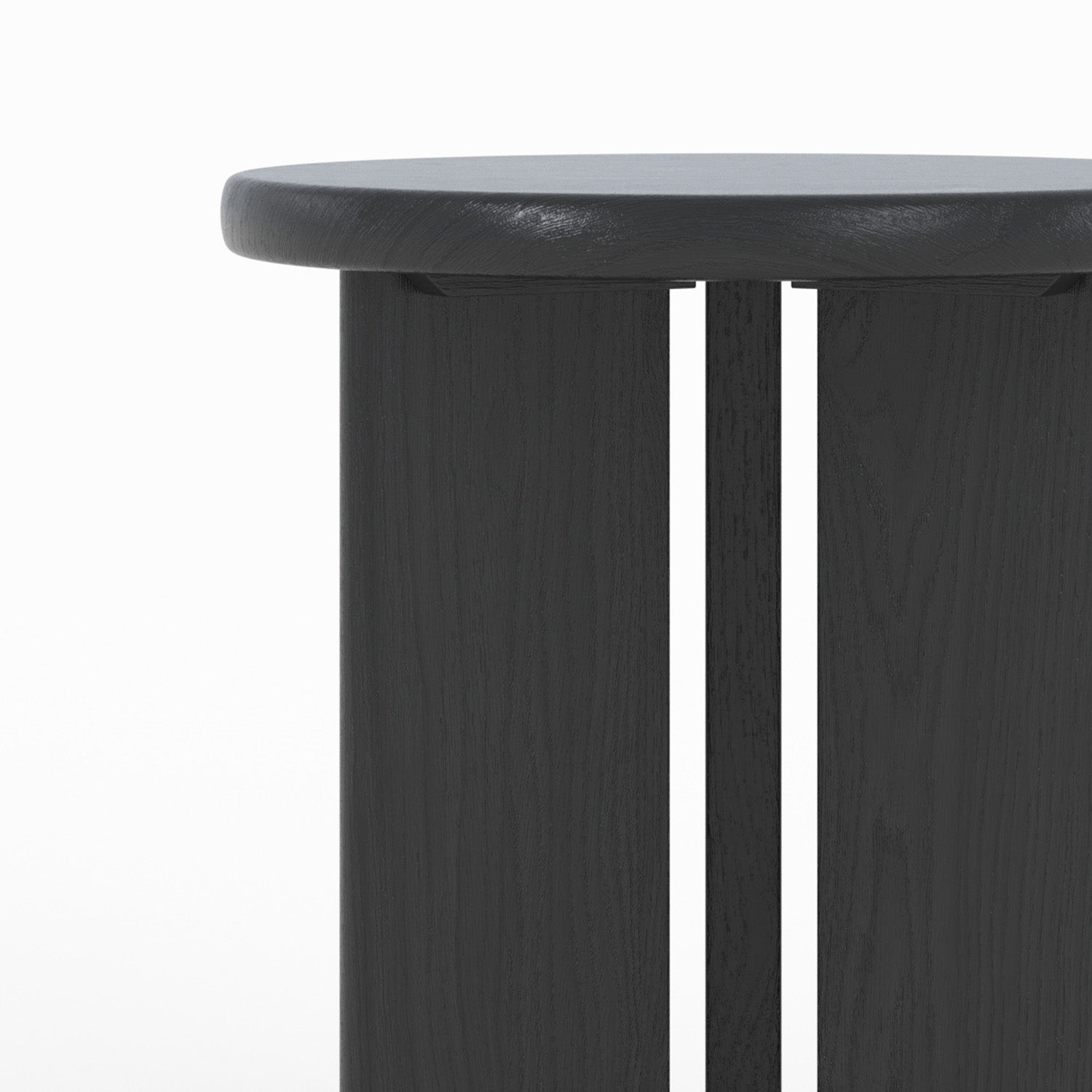 table d appoint ronde noire diametre 40 cm nea rdv deco