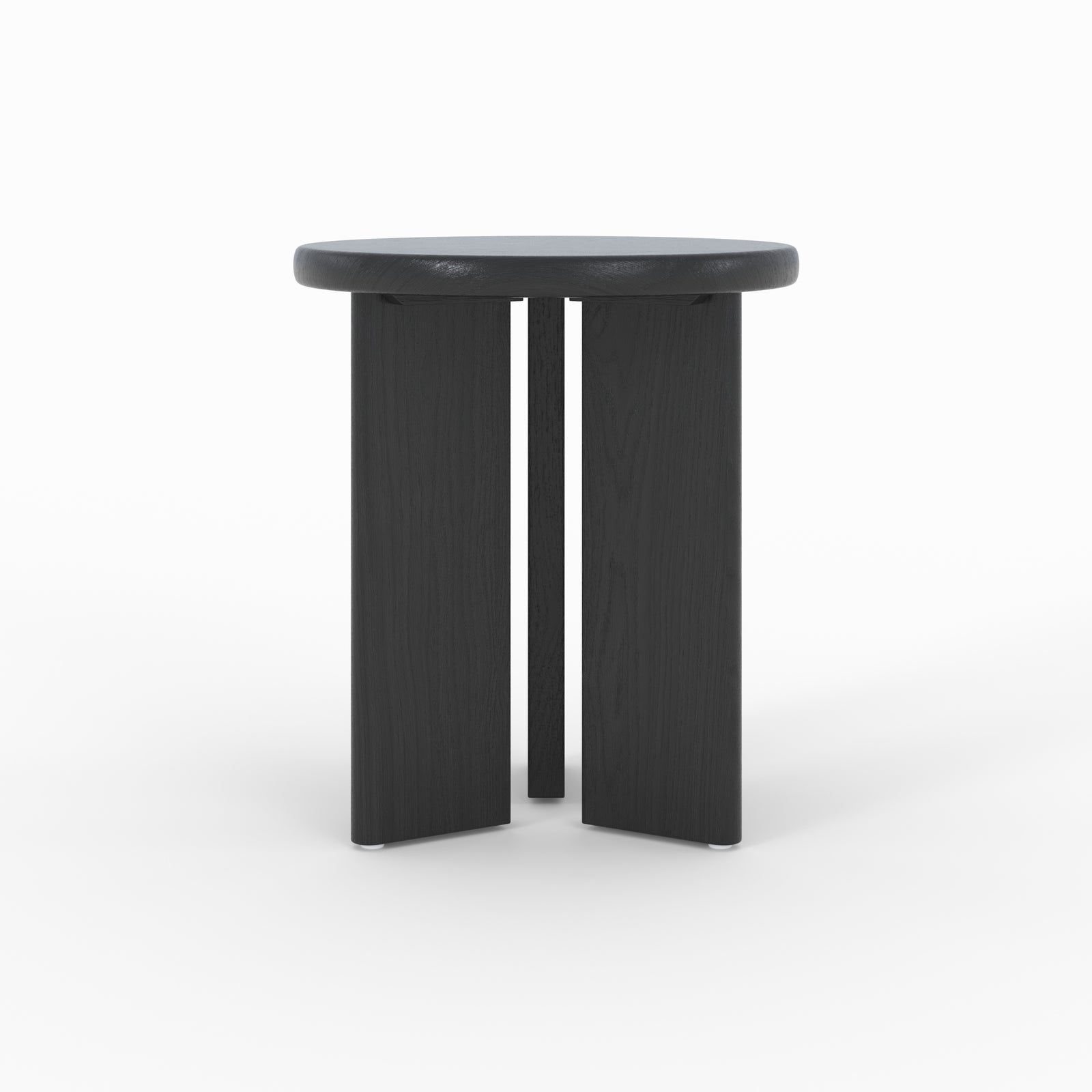 table d appoint ronde noire nea diametre 40 cm