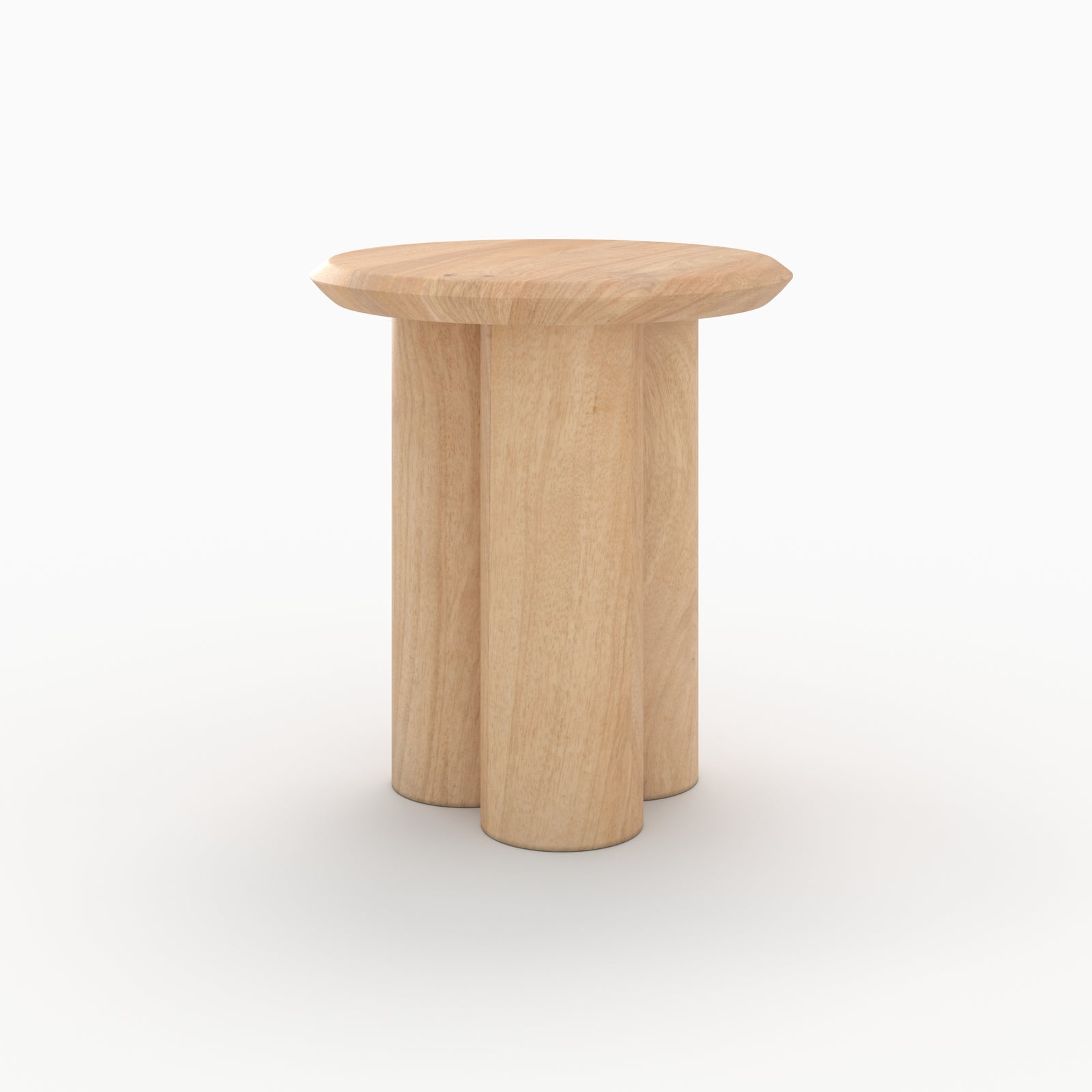 table d appoint sacha bois de manguier diametre 40 cm