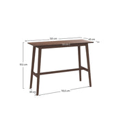 table de bar 120 cm bois fonce buvette