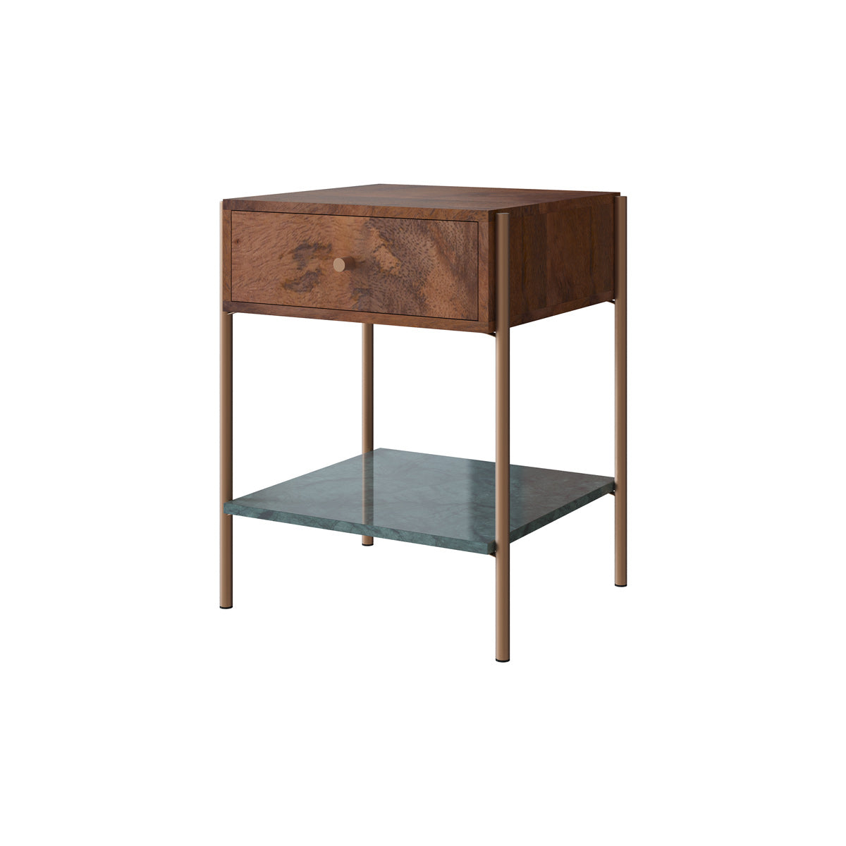 table de chevet 1 tiroir doori bois fonce