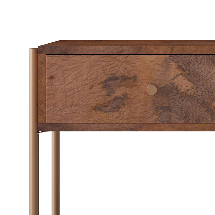 table de chevet 1 tiroir en bois de manguier doori