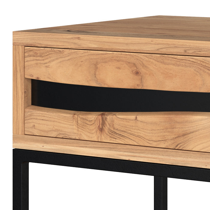 table de chevet alabama 1 tiroir et 1 etagere en bois