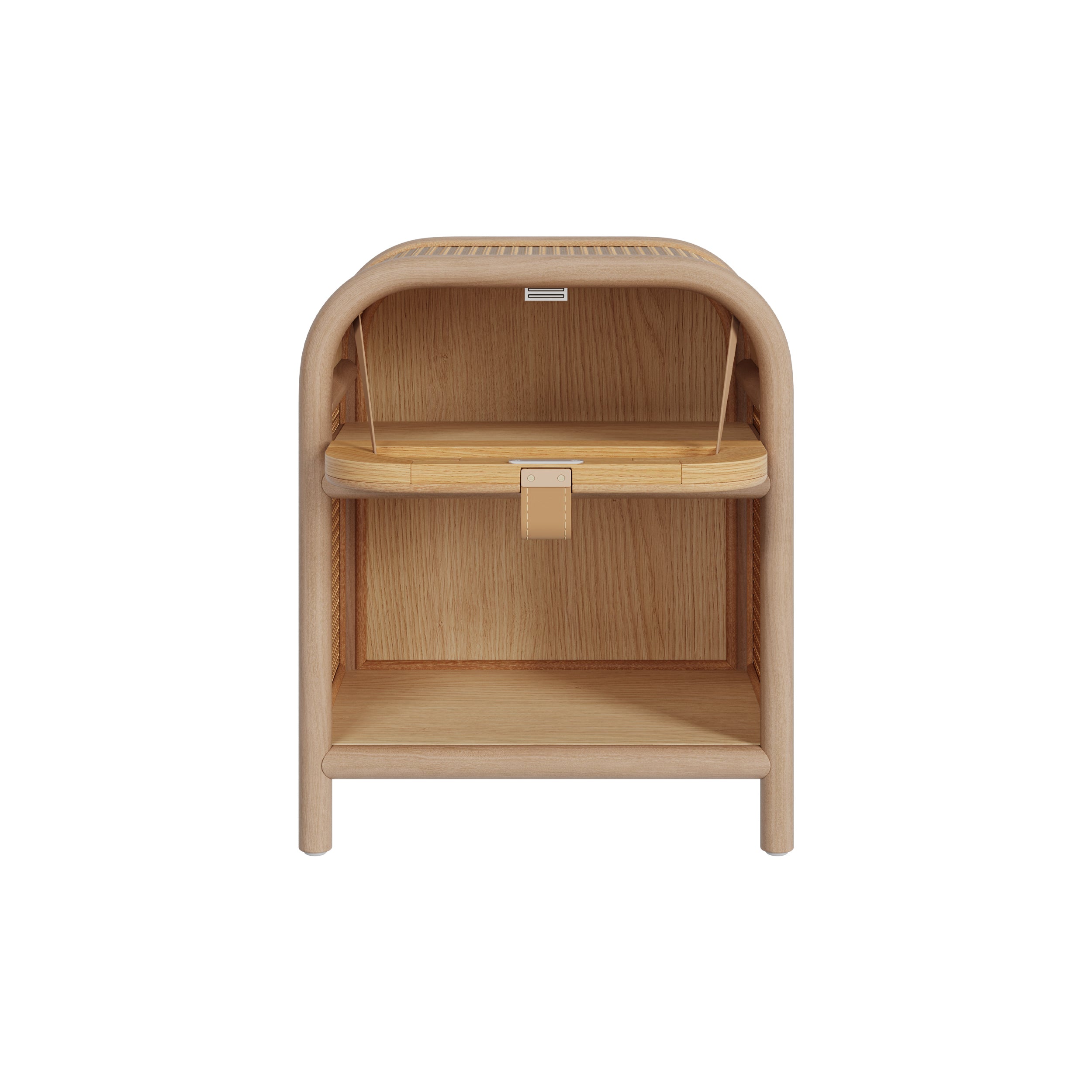 table de chevet alata cannage et bois