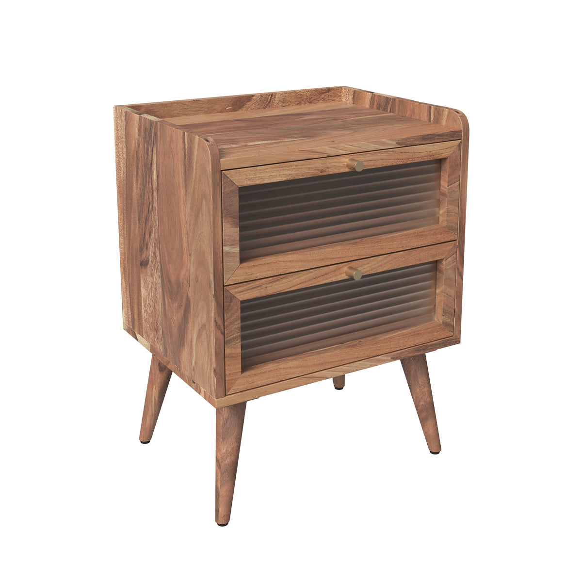 table de chevet brune