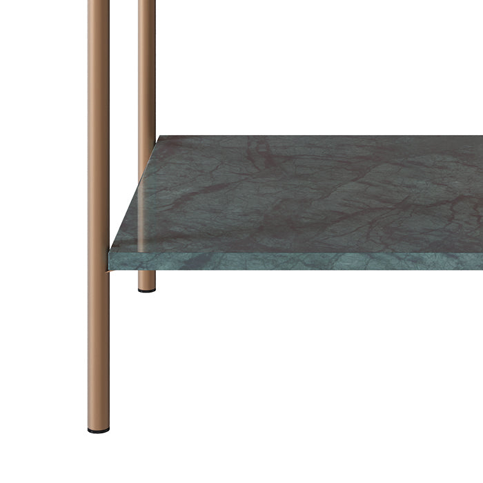 table de chevet doori marbre et bois fonce