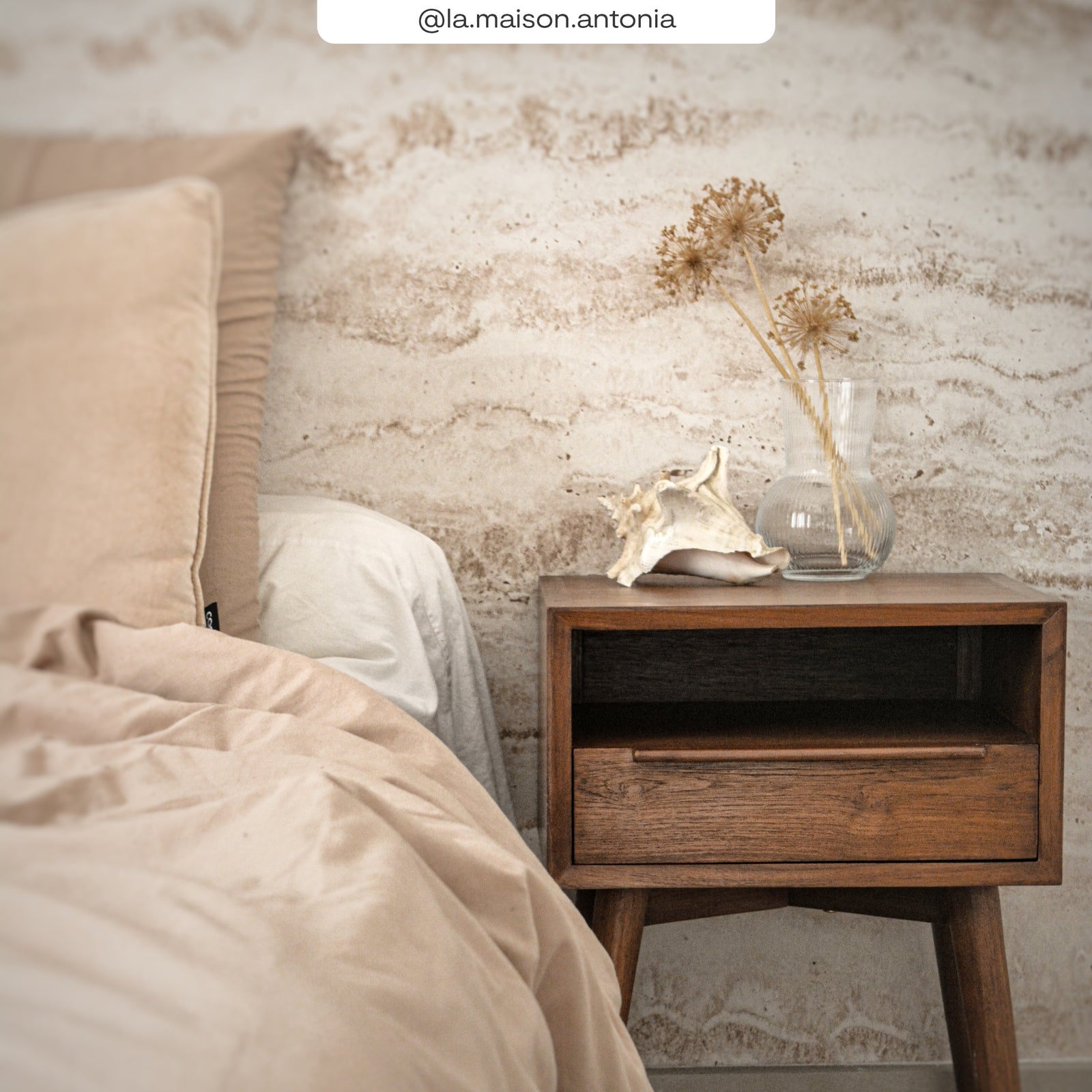 table de chevet en teck 1 niche_1