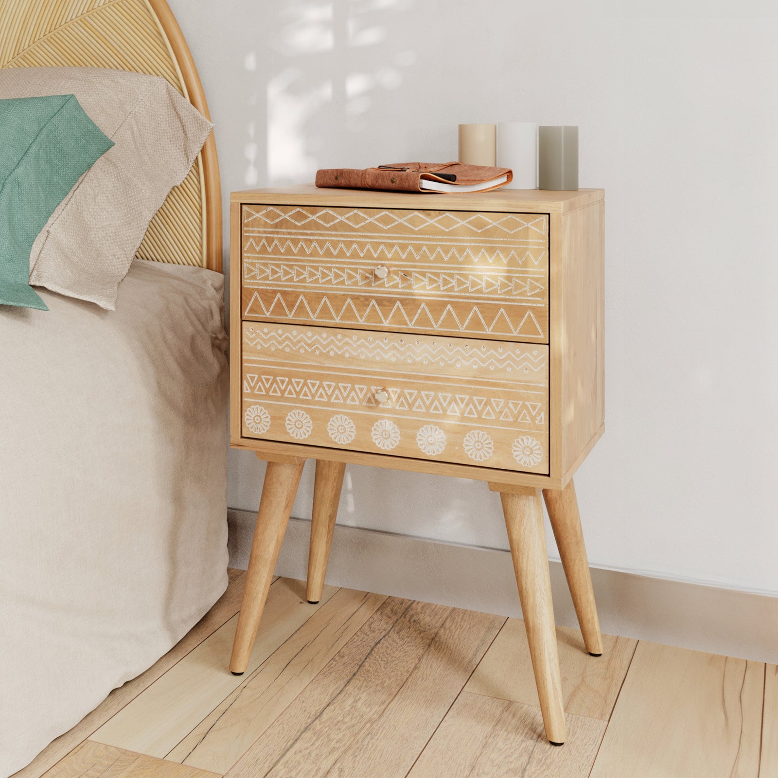 table de chevet grave bois clair tiny