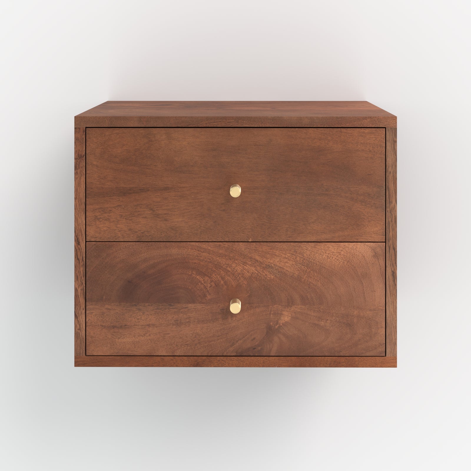 table de chevet suspendu en bois de manguier fonce orea