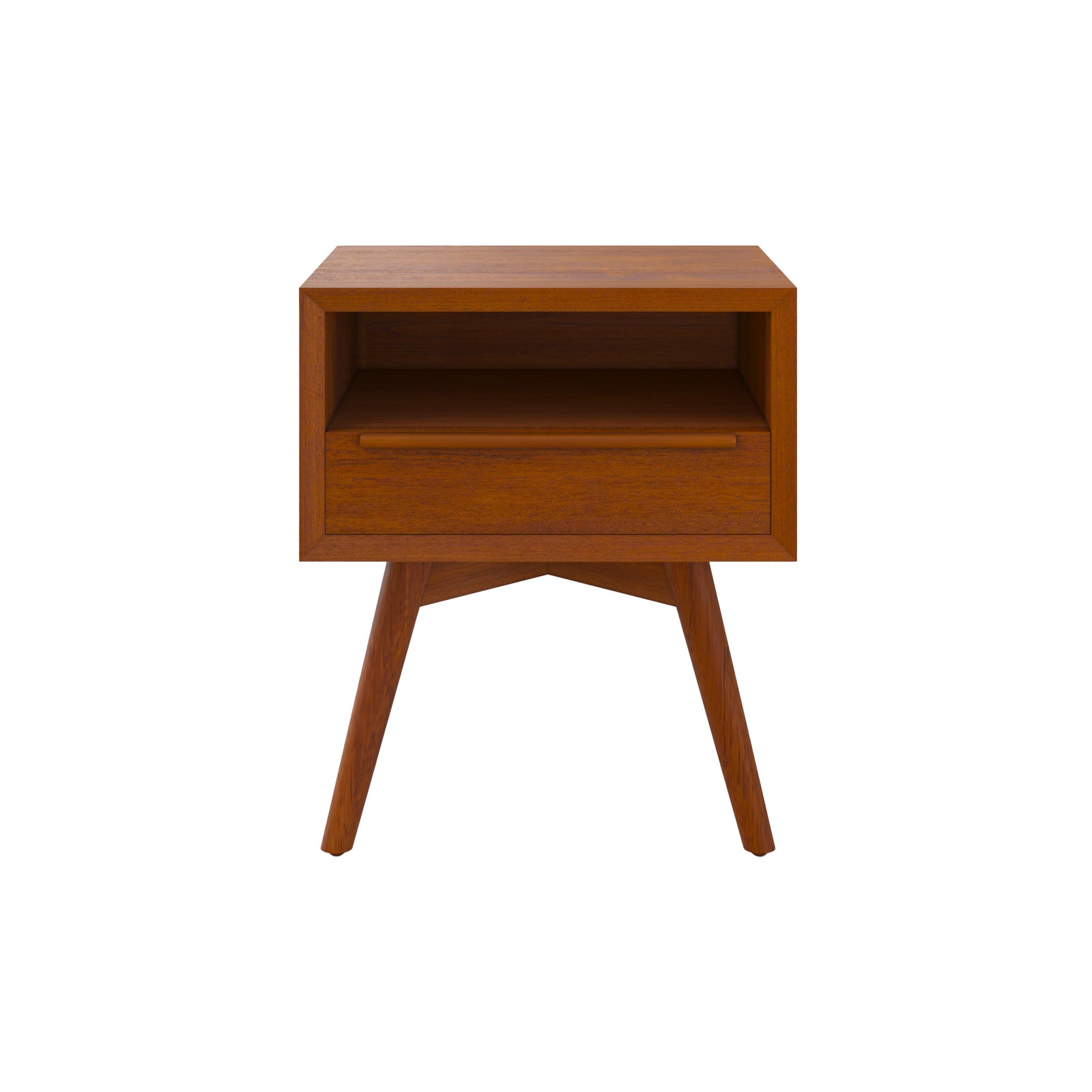 table de chevet waya teck massif rendez vous deco