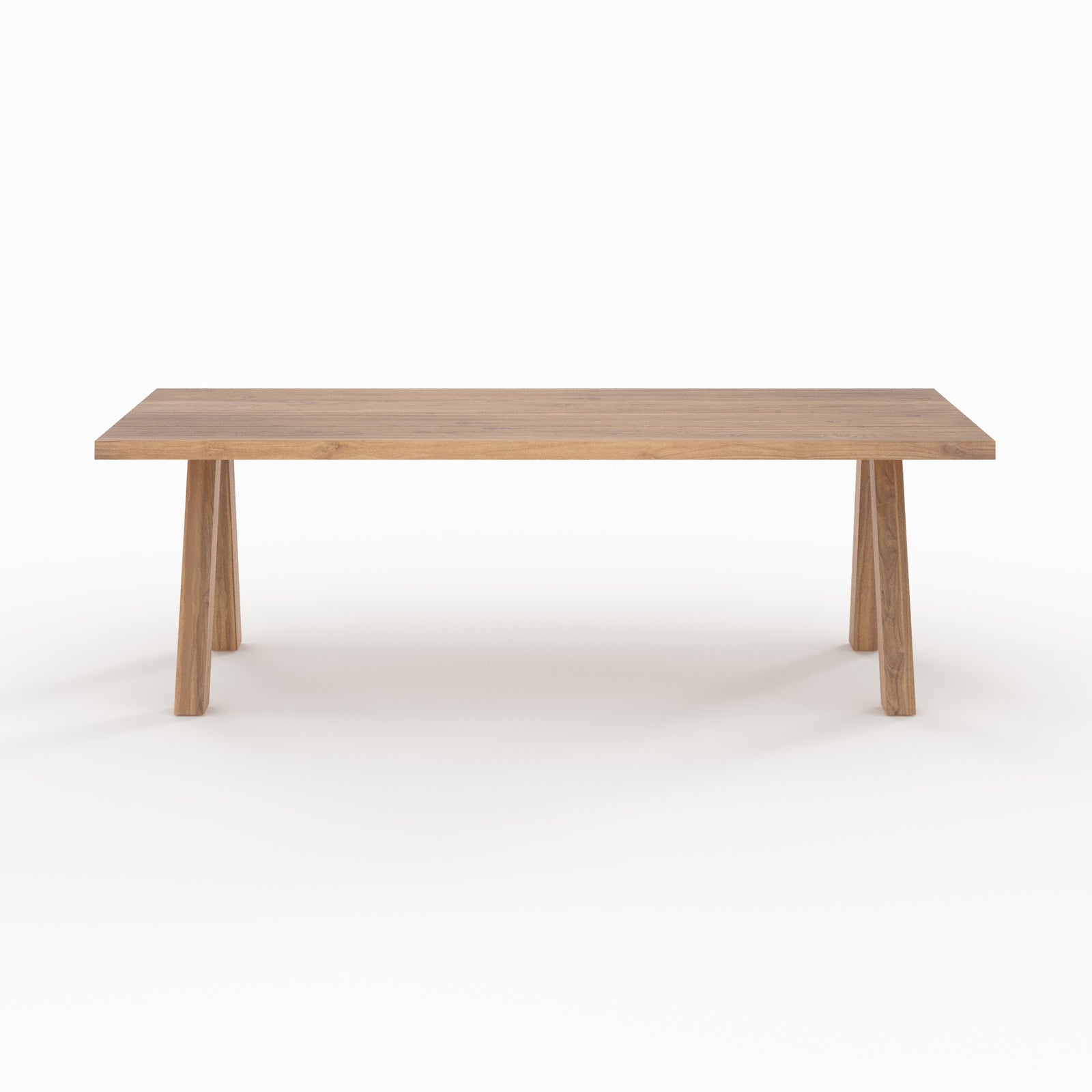 table de jardin 240 cm molo bois de teck recycle