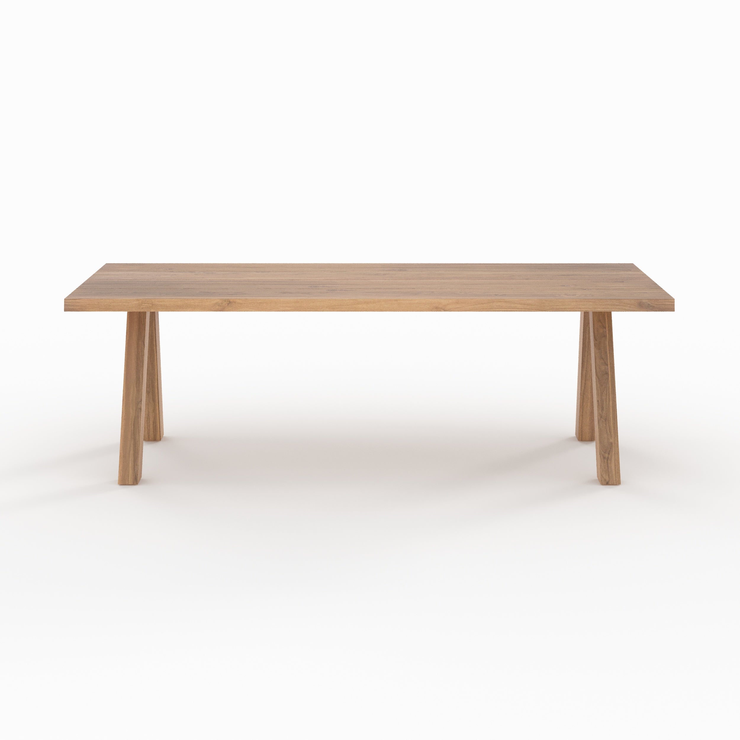 table de jardin 240 cm molo bois de teck recycle