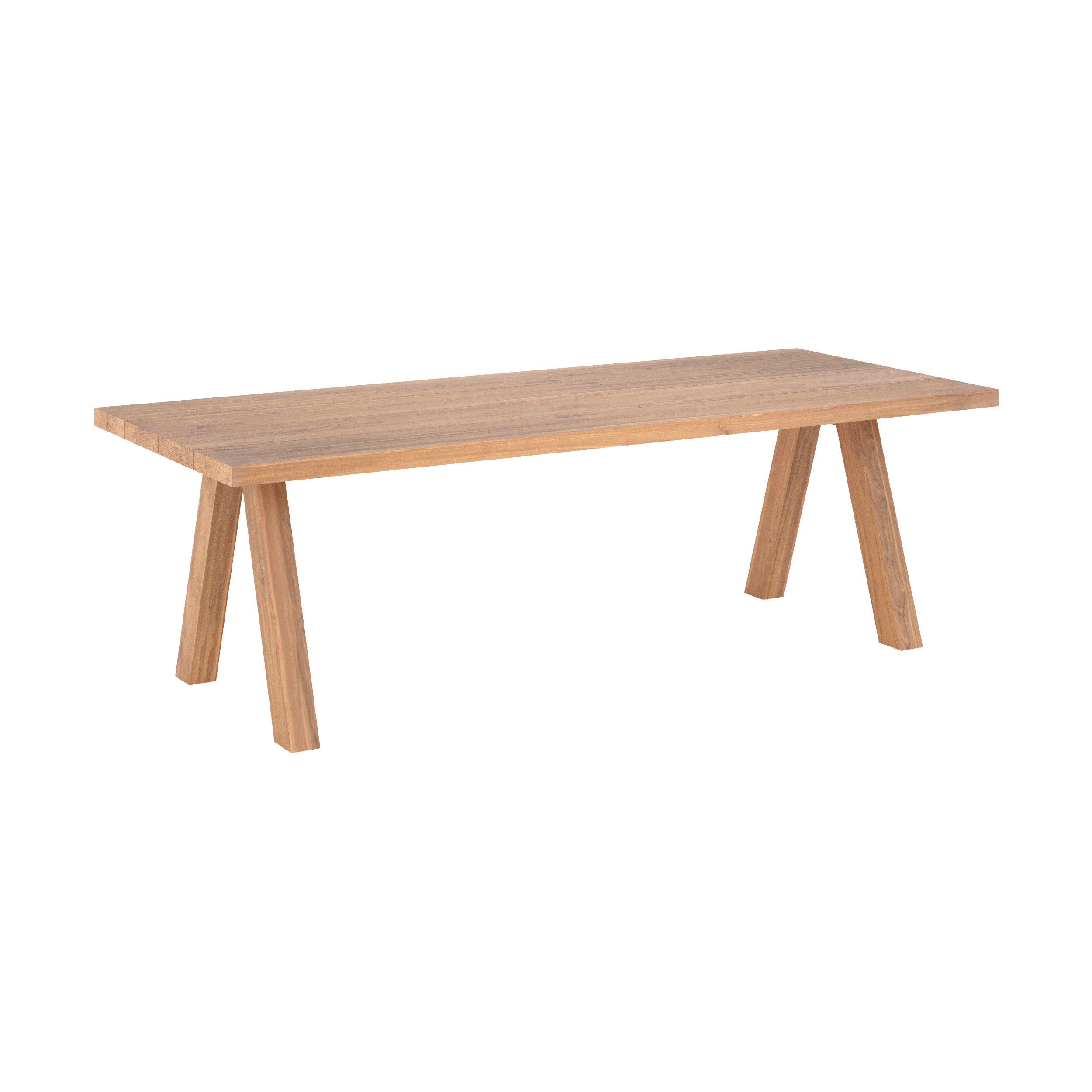table de jardin 240 cm molo en bois de teck recycle fond blanc