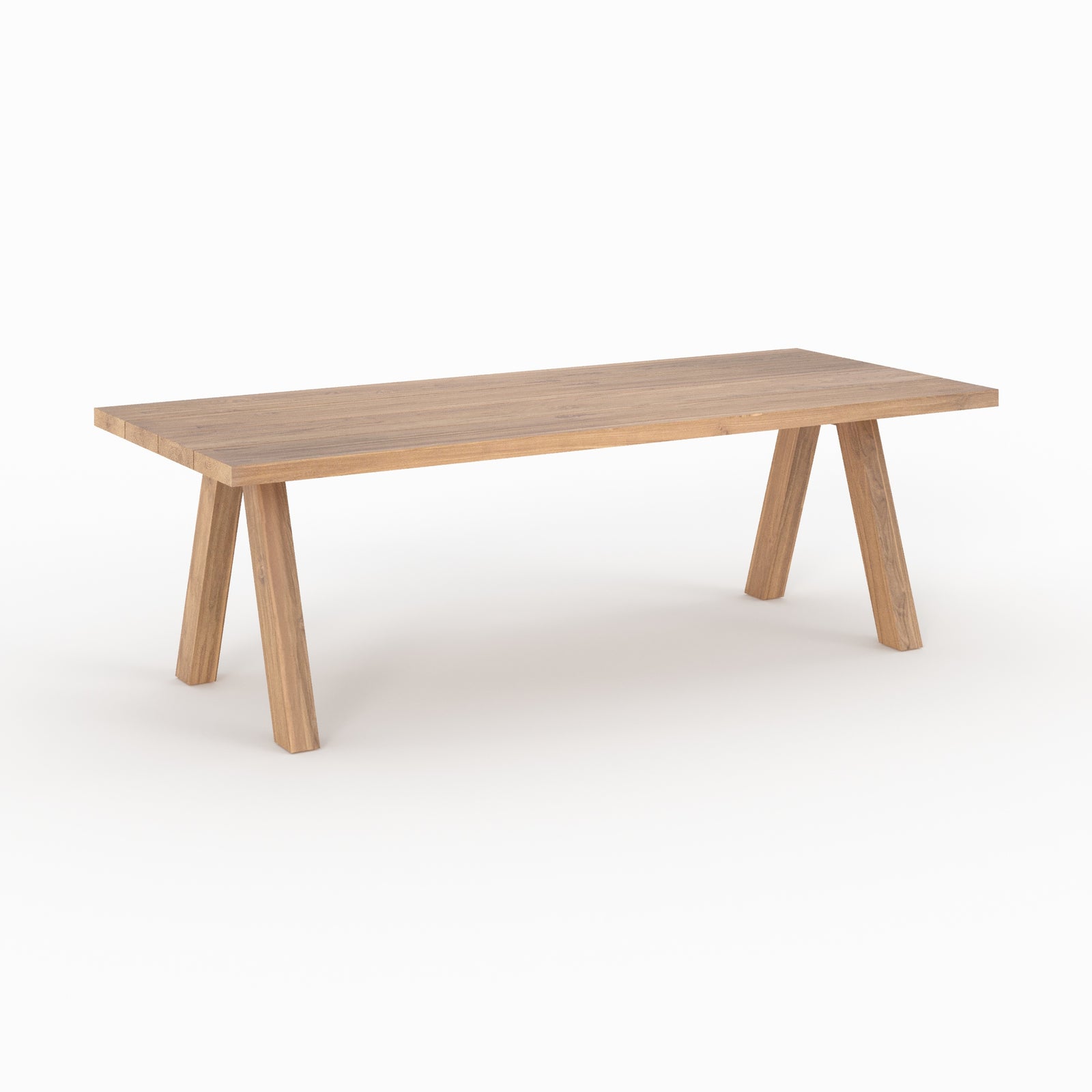 table de jardin 240 cm molo en bois de teck recycle