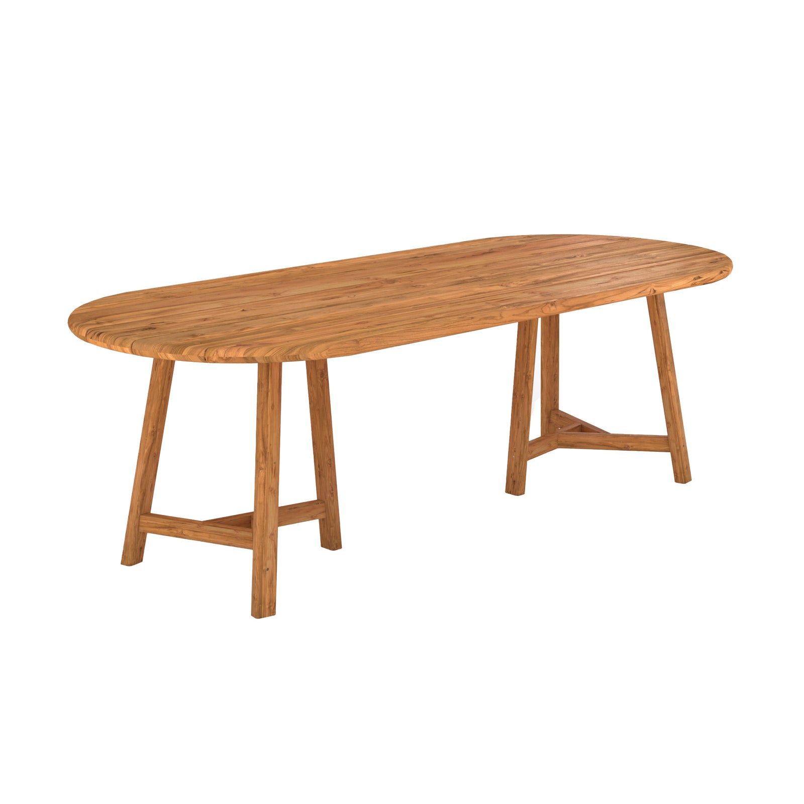 table de jardin bora en bois de teck recycle 10 personnes fond blanc