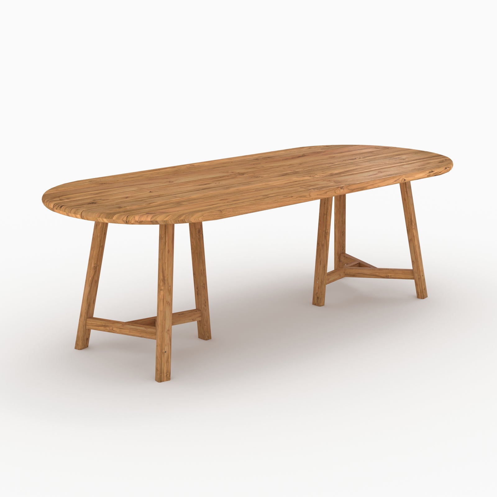 table de jardin bora en bois de teck recycle 10 places