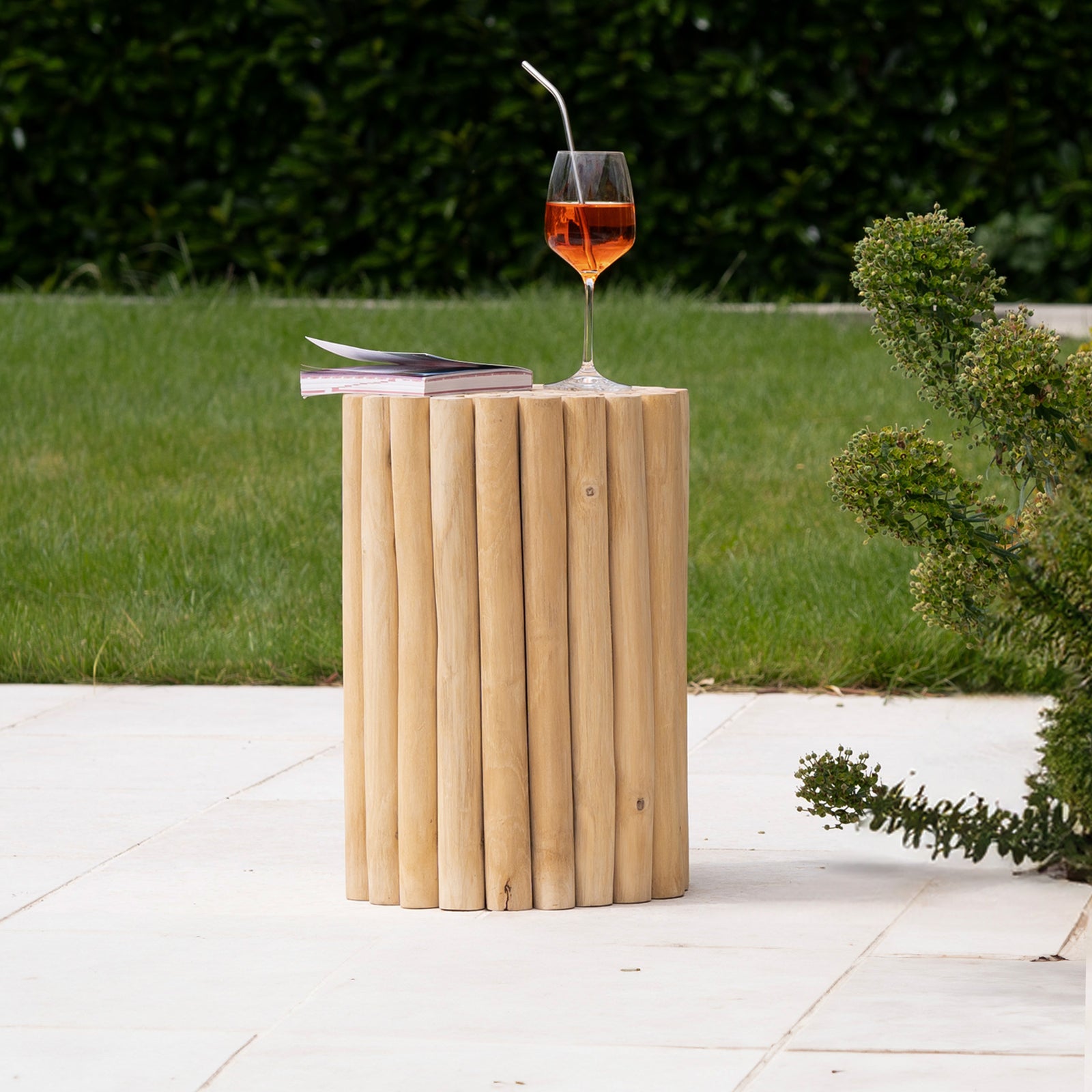 table de jardin d appoint imani bois de teck