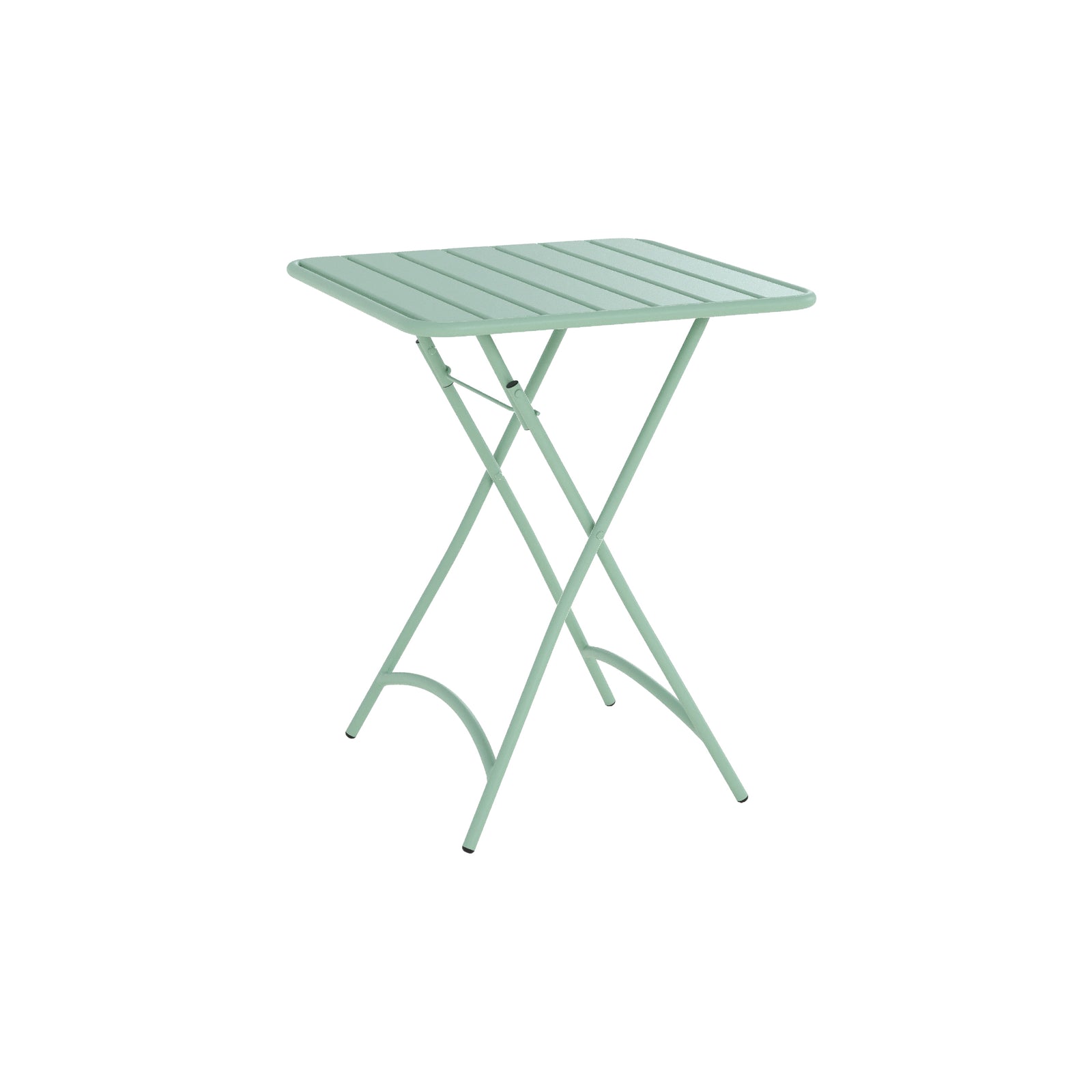 table de jardin en metal vert 2 personnes yumi fond blanc