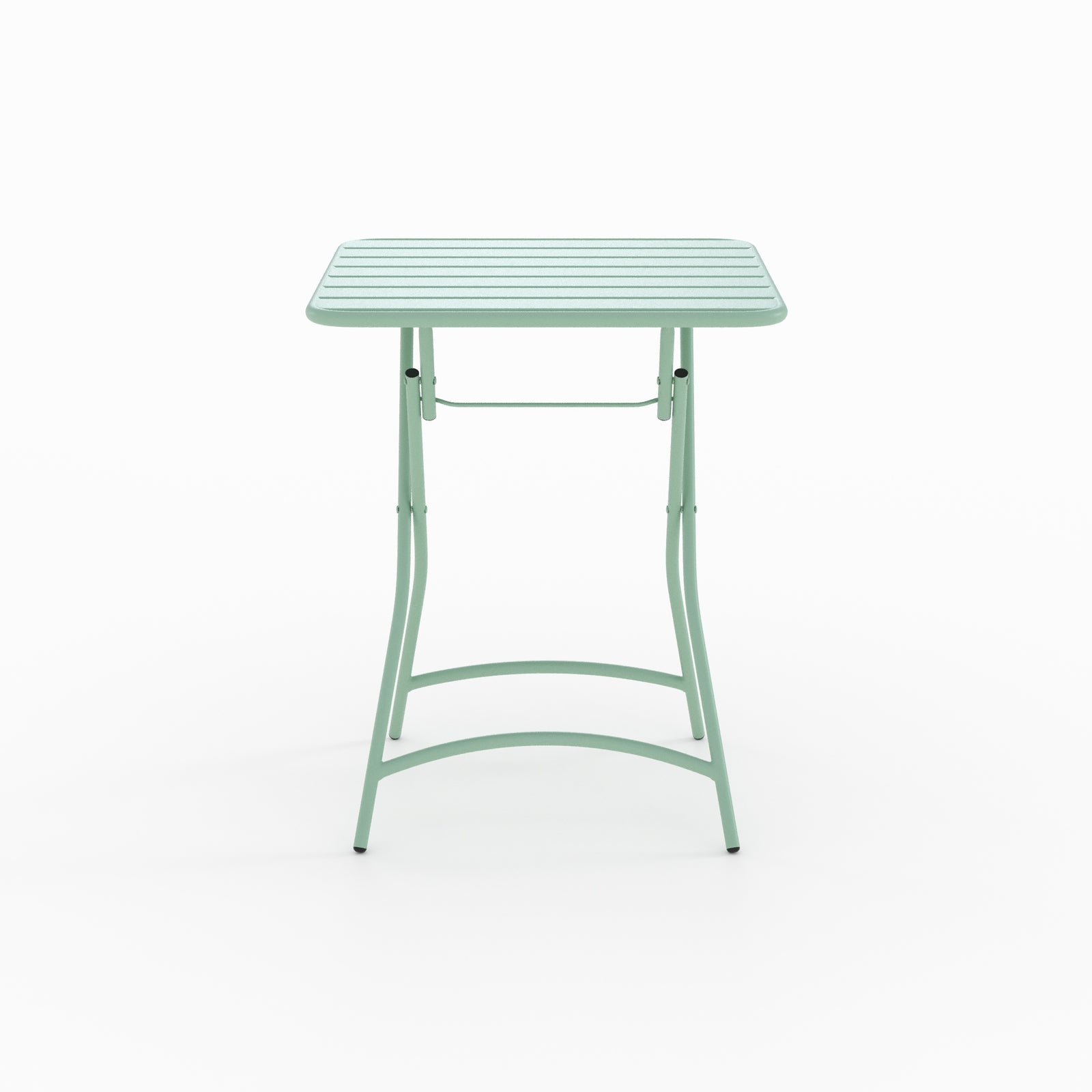 table de jardin en metal vert 2 personnes yumi