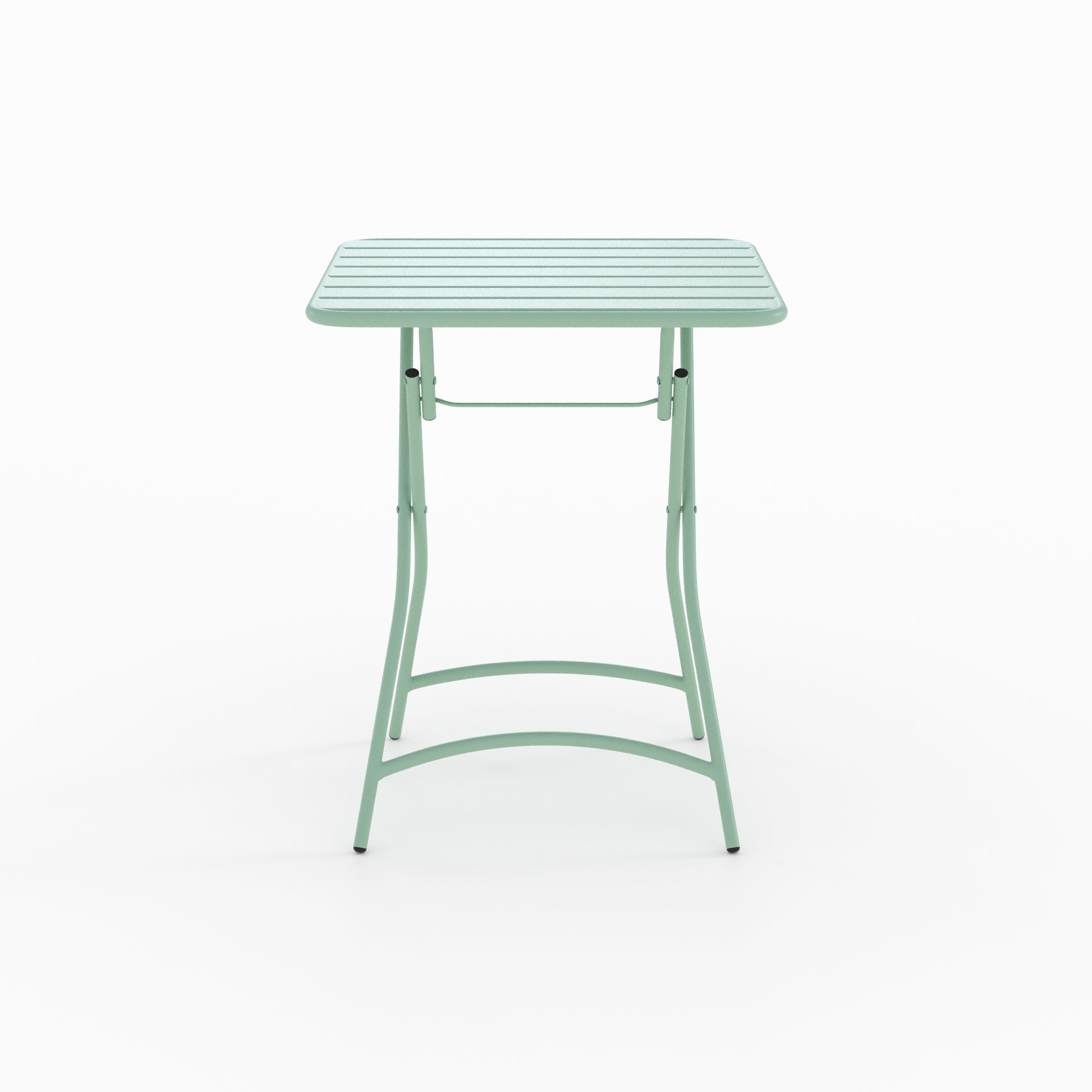 table de jardin en metal vert 2 personnes yumi