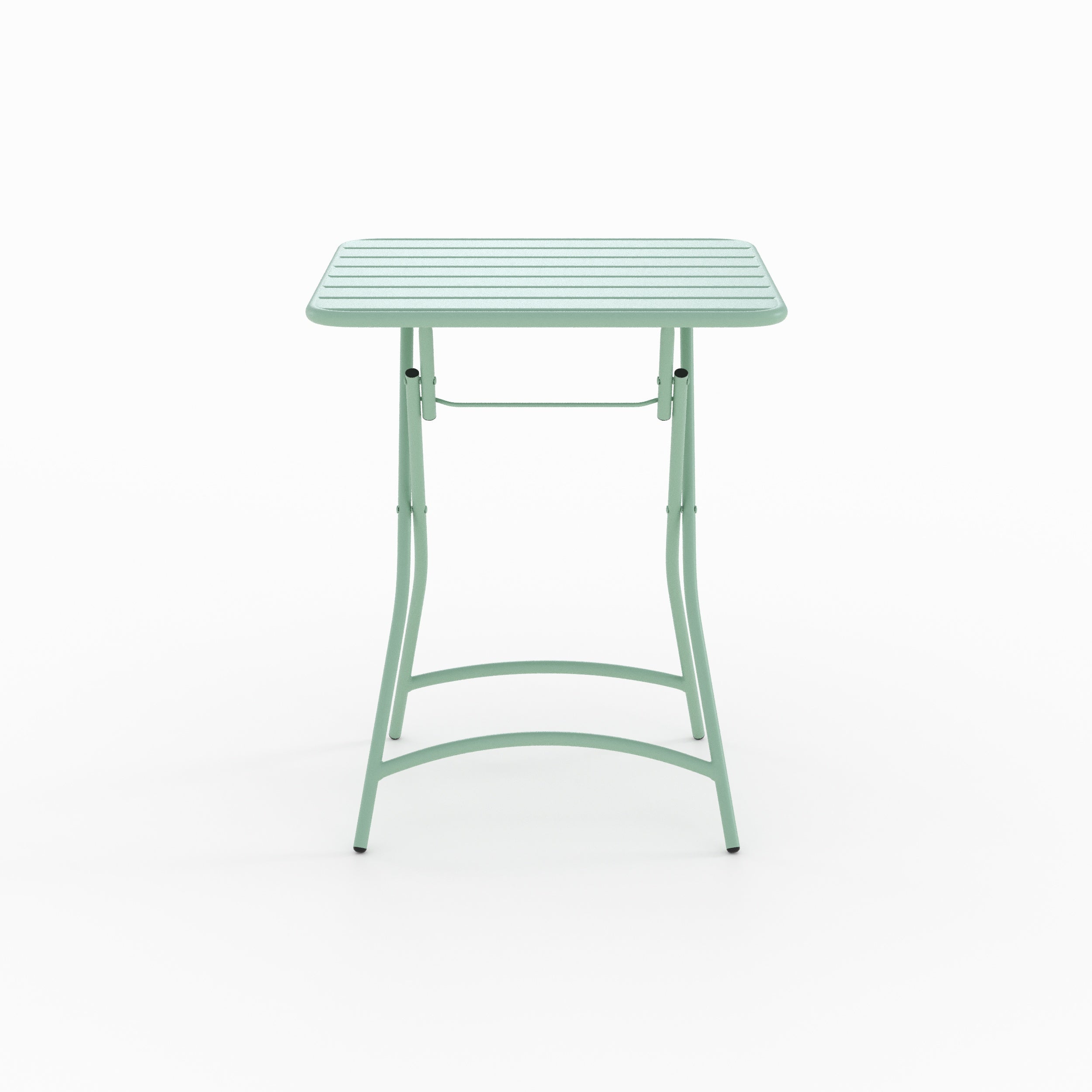 table de jardin en metal vert 2 personnes yumi