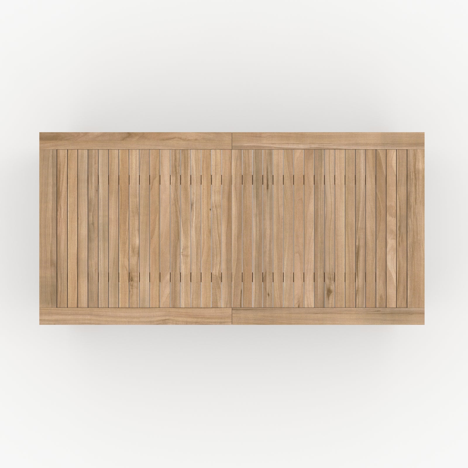 table de jardin extensible 180 240 cm nido en teck fond beige