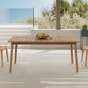 Mesa extensible Alona de madera de acacia para 6 a 10 personas