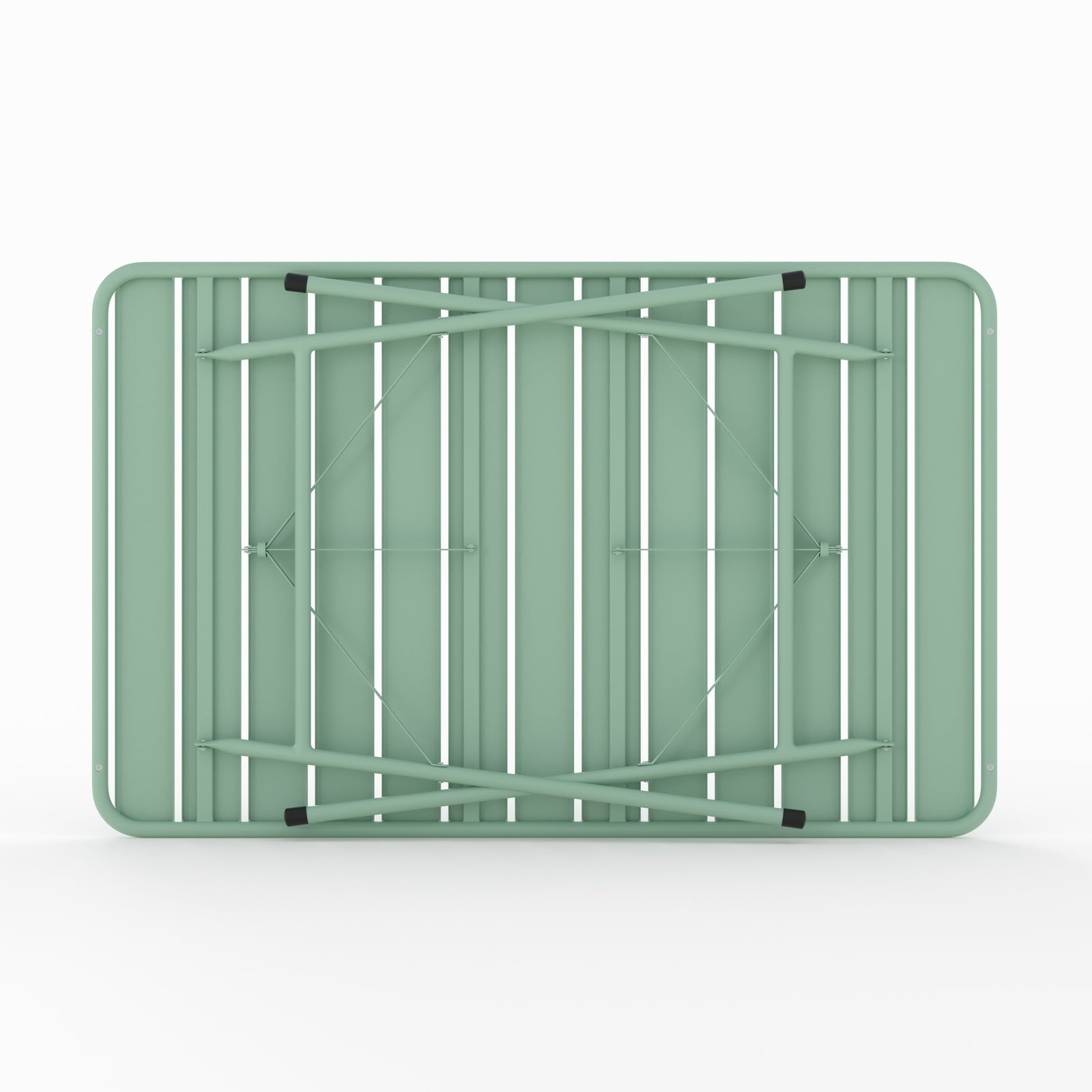 table de jardin metal vert pliante 4 personnes yumi