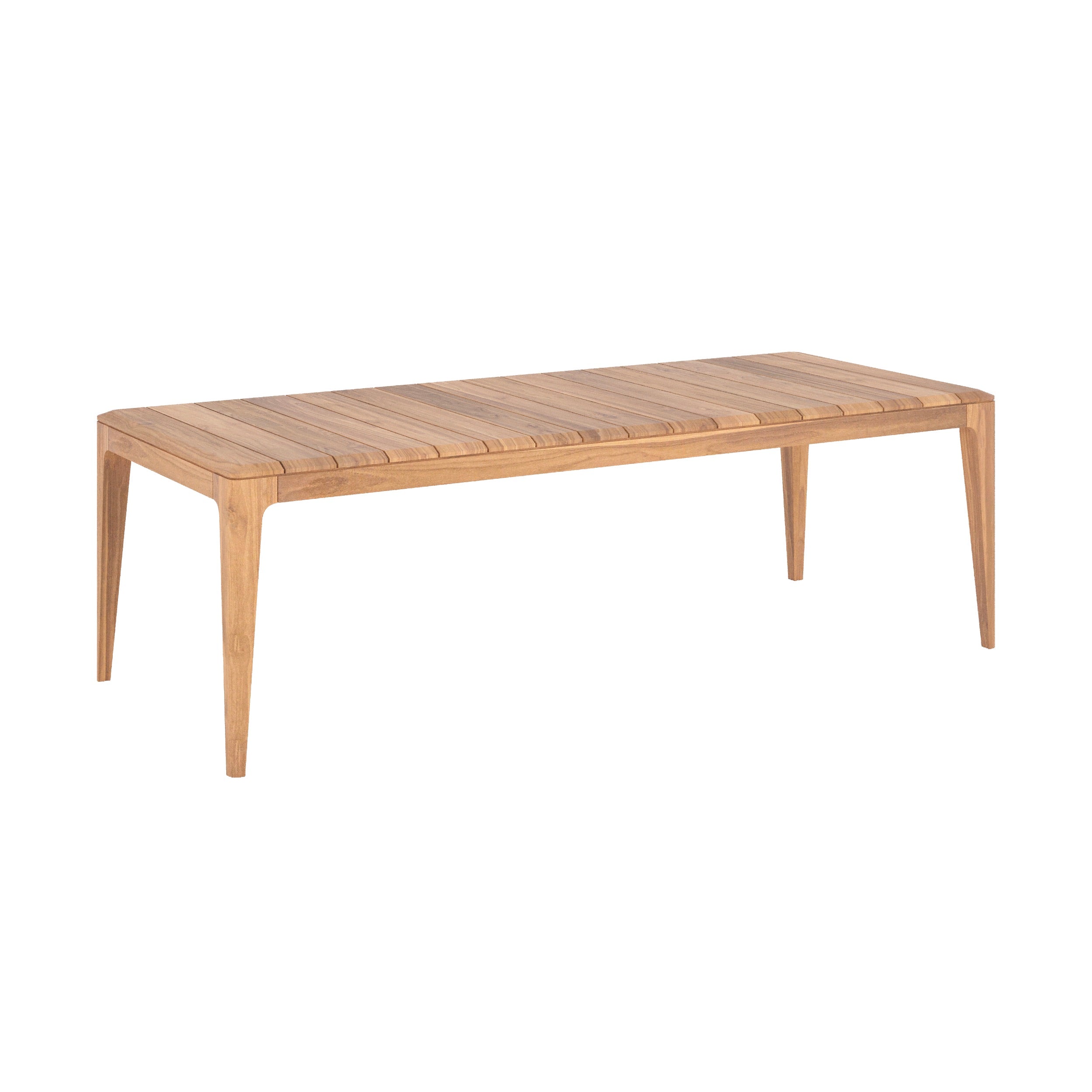 table de jardin nonza en bois de teck recycle 10 personnes fond blanc
