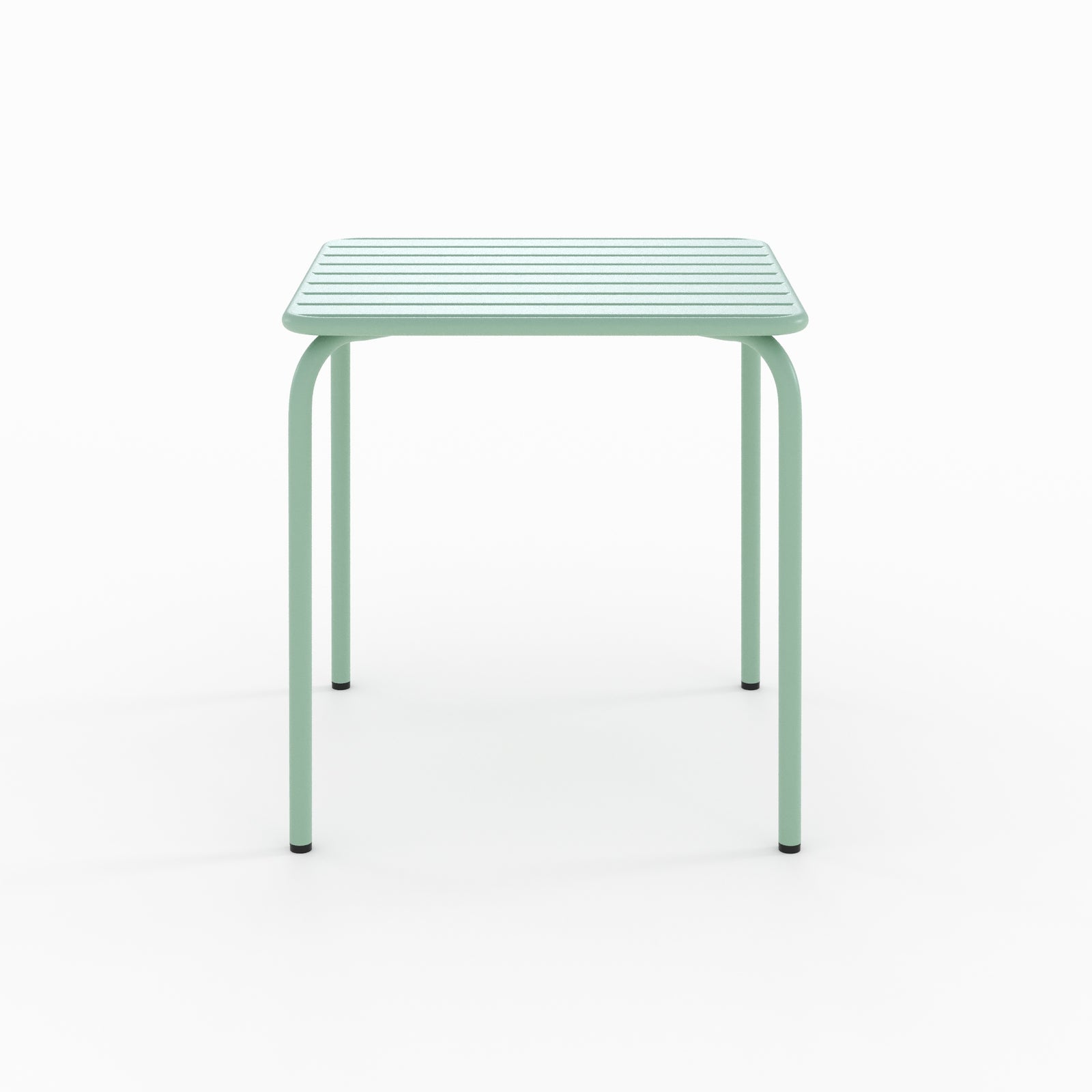 table de jardin yumi en metal vert carree_1