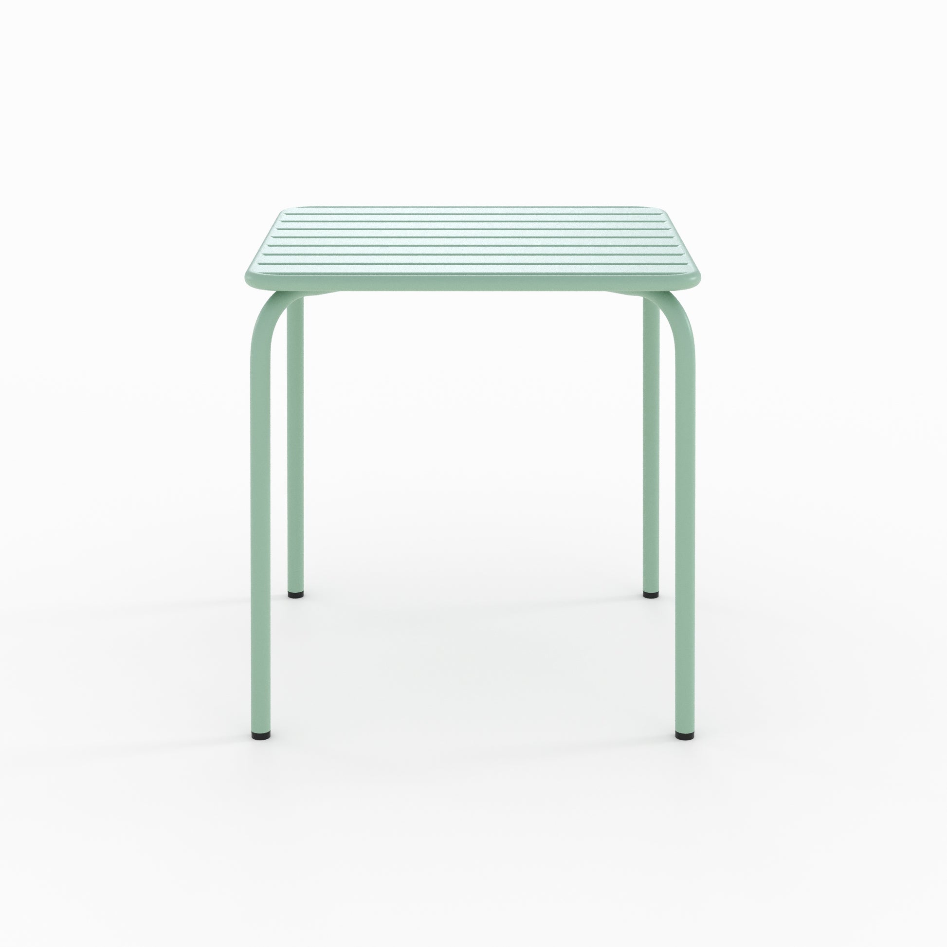 table de jardin yumi en metal vert carree_1