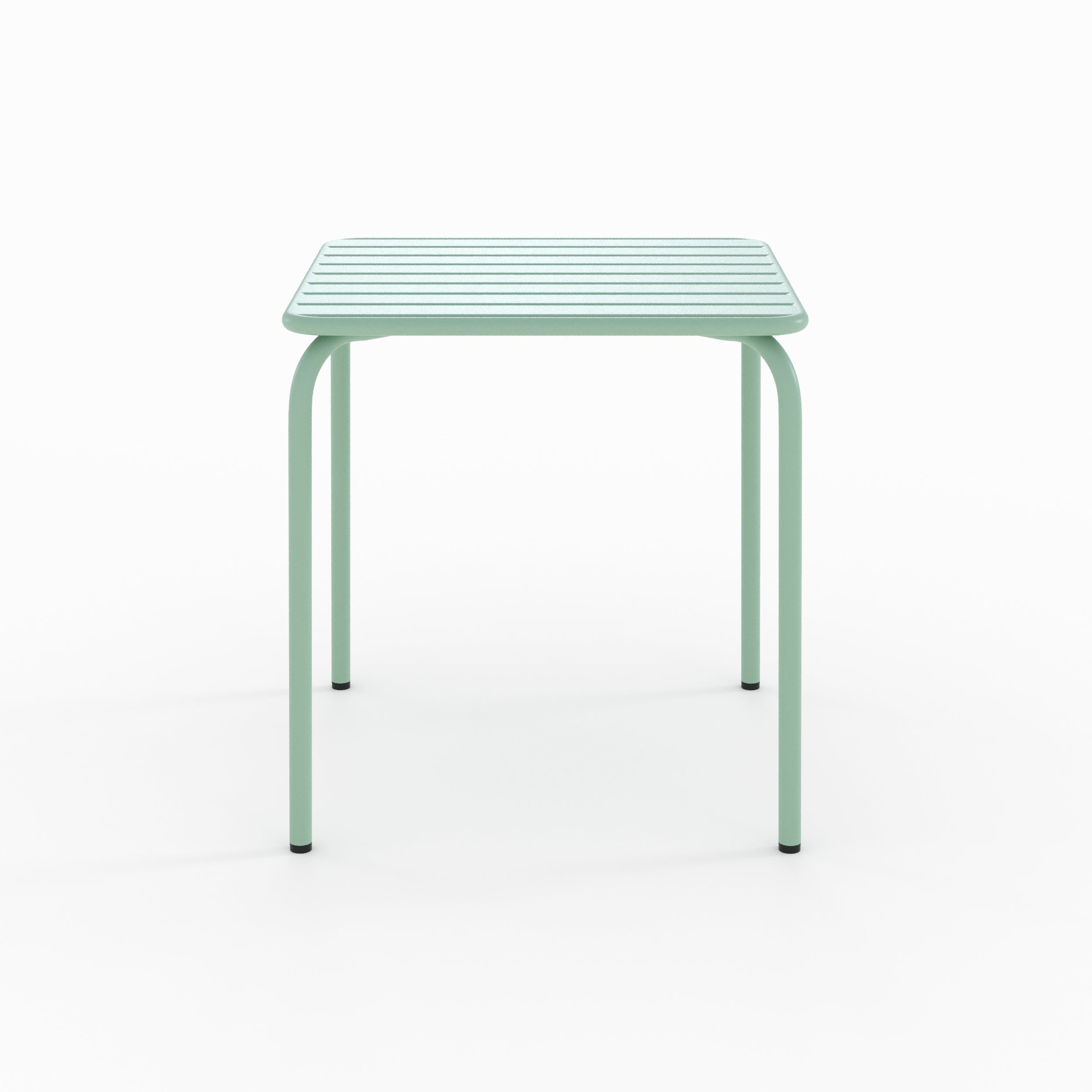 table de jardin yumi en metal vert carree_1