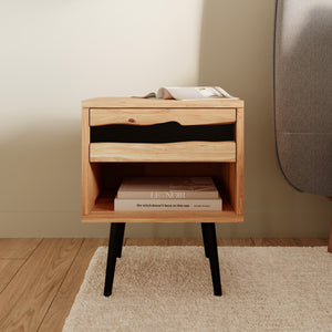 Table de chevet Alabama 1 tiroir et 1 niche