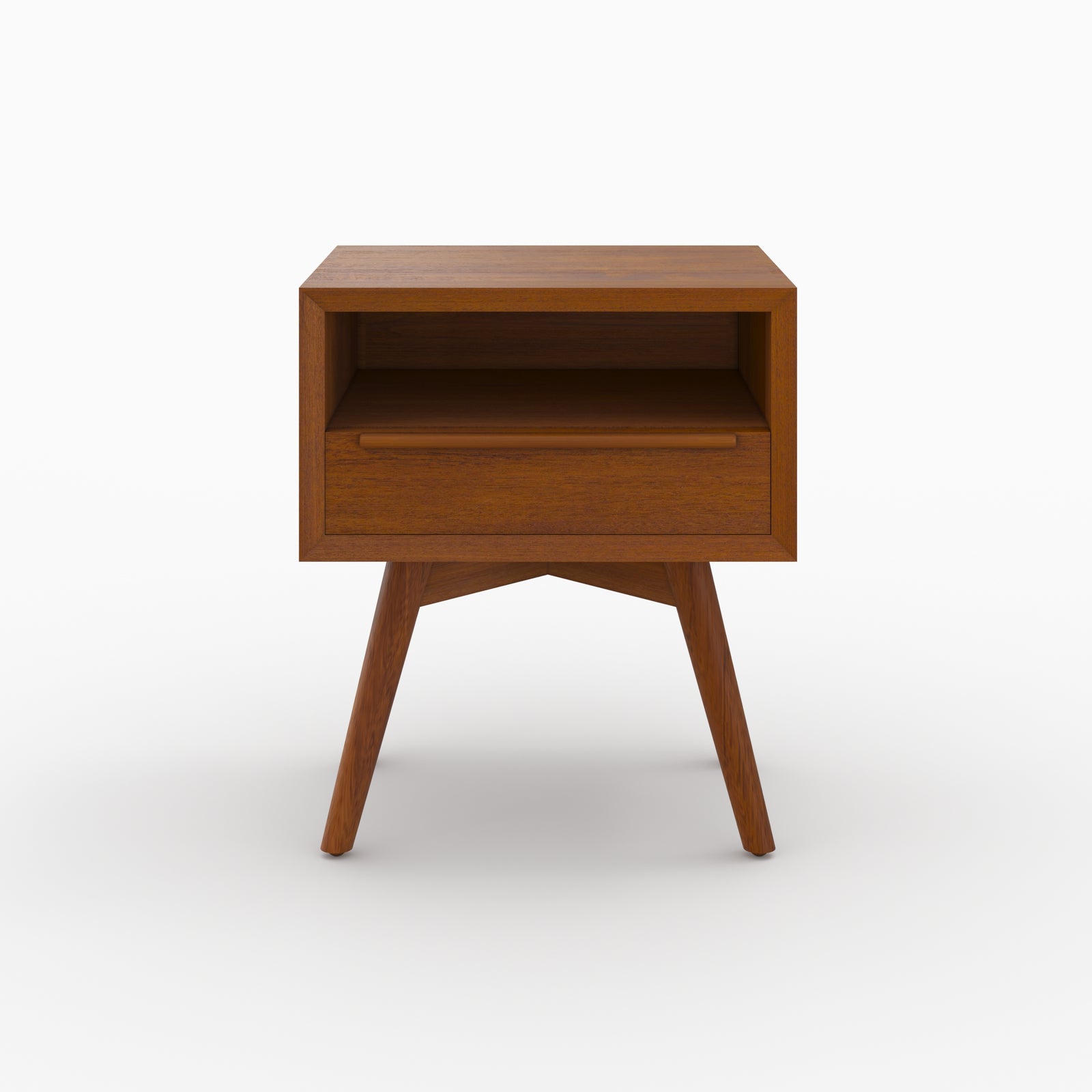 table de nuit waya teck massif rendez vous deco